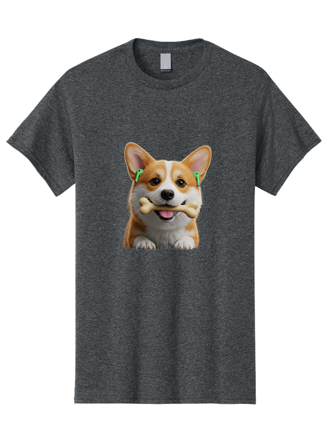 Corgi-With-Bone Men'S Graphic Tee, 100% Cotton, Comfortable Casual Summer Wear, Machine Washable, Vintage Camera, Old Camera, Antique Camera, Black Camera, Classic Photography, Photography Equipment, Nostalgic Device, Film Camera, Camera Art Bah784