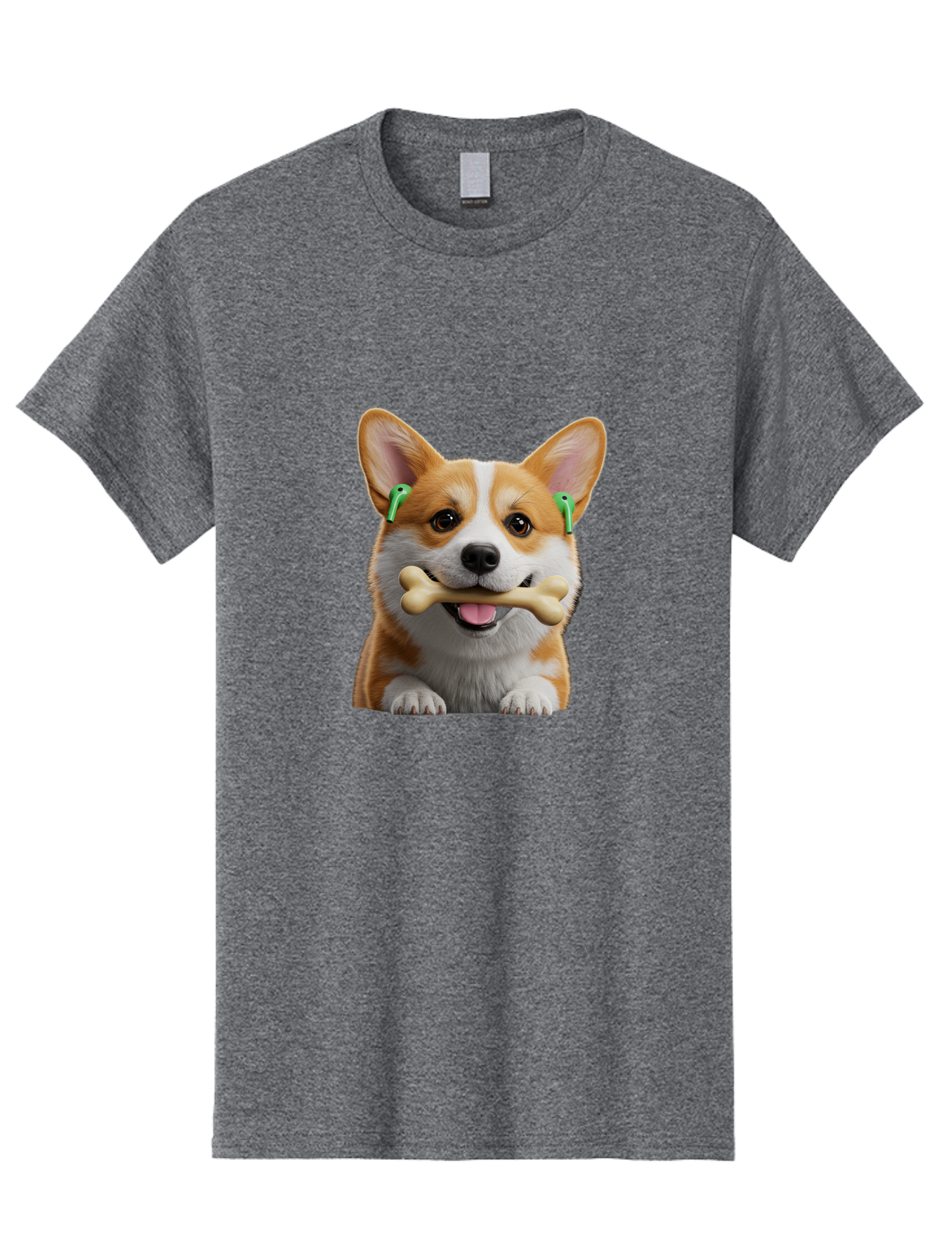 Corgi-With-Bone Men'S Graphic Tee, 100% Cotton, Comfortable Casual Summer Wear, Machine Washable, Vintage Camera, Old Camera, Antique Camera, Black Camera, Classic Photography, Photography Equipment, Nostalgic Device, Film Camera, Camera Art Bah784