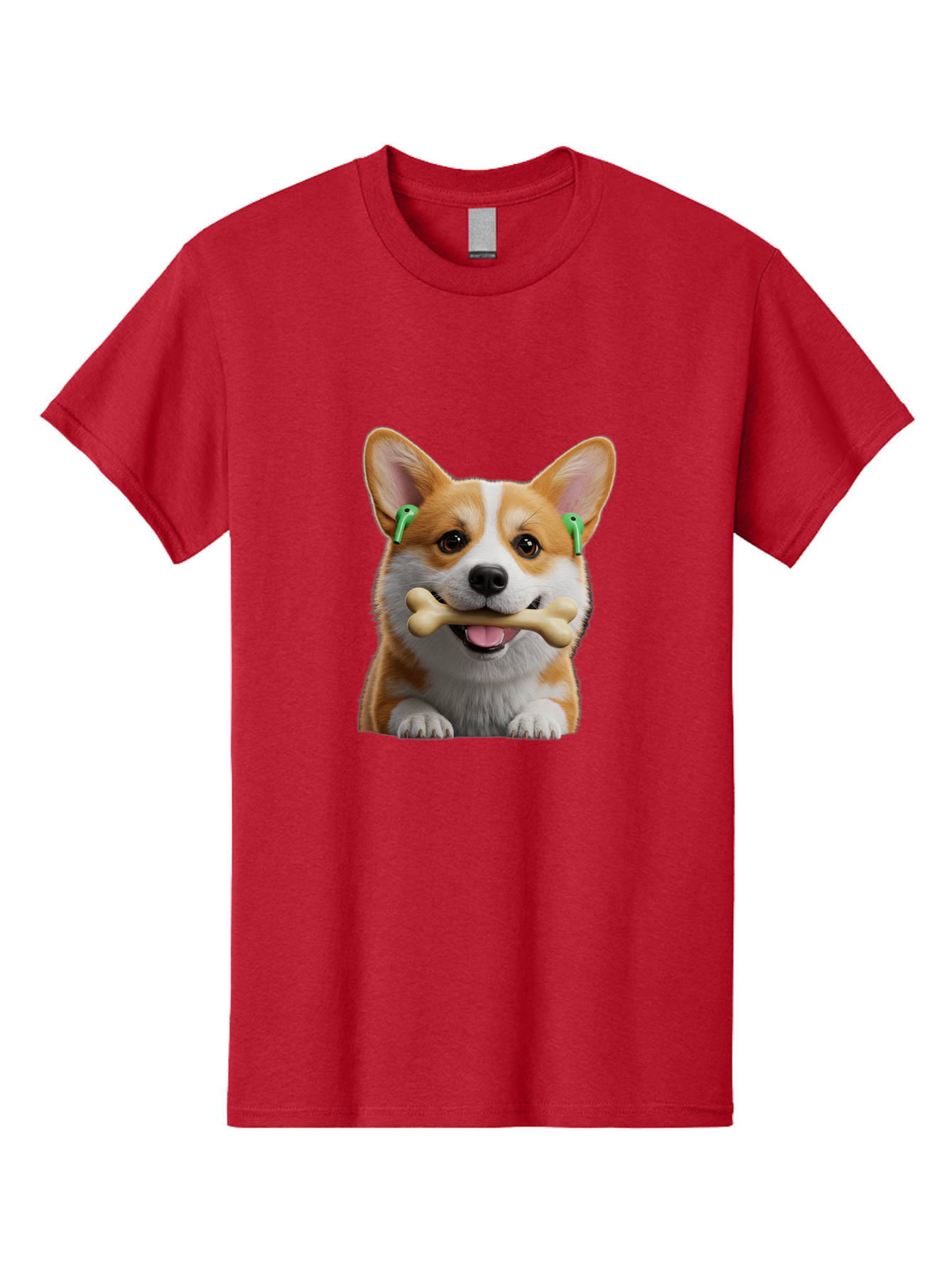 Corgi-With-Bone Men'S Graphic Tee, 100% Cotton, Comfortable Casual Summer Wear, Machine Washable, Vintage Camera, Old Camera, Antique Camera, Black Camera, Classic Photography, Photography Equipment, Nostalgic Device, Film Camera, Camera Art Bah784