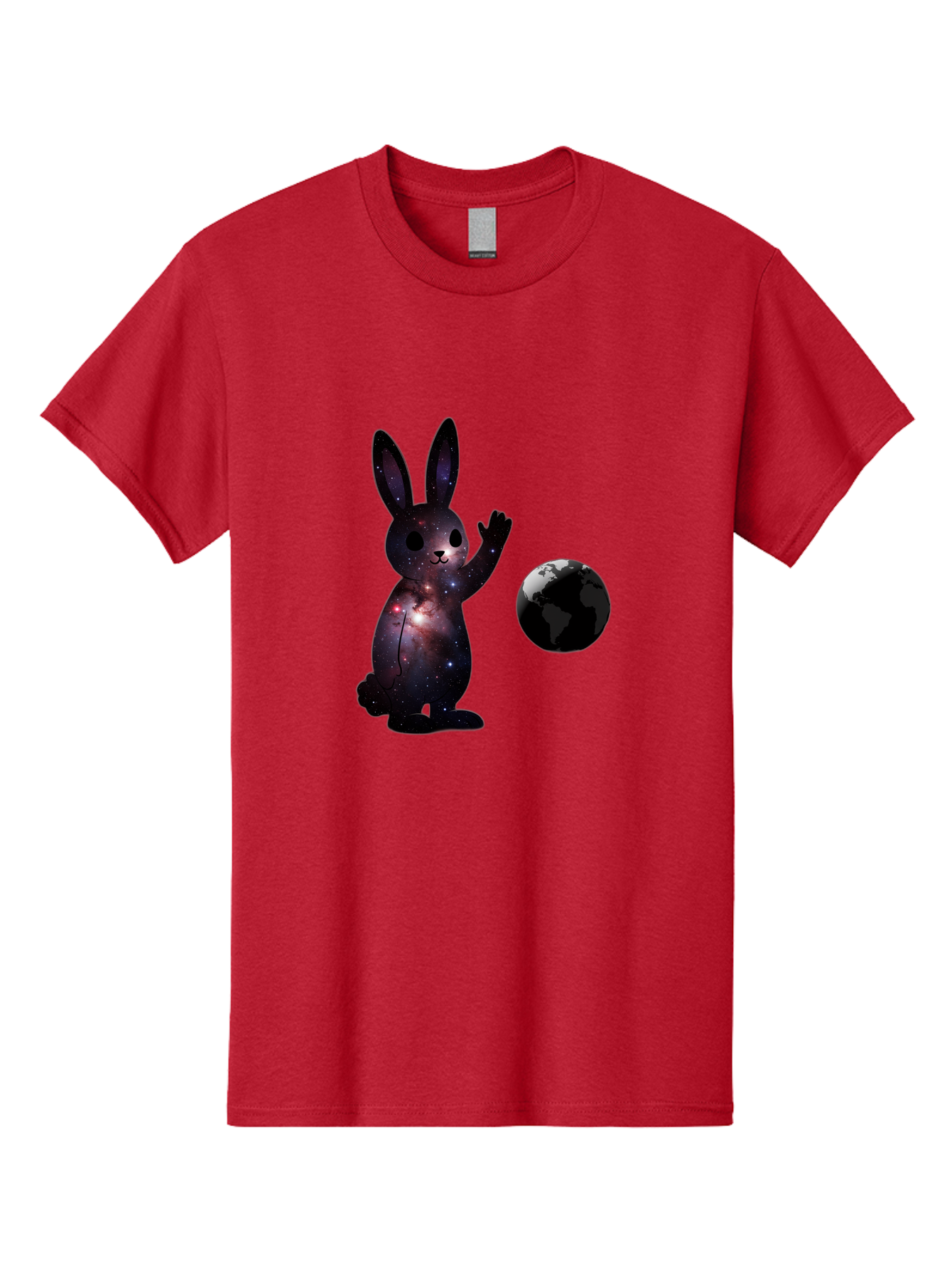 Cosmic-Rabbit-1 Men'S Graphic Tee, 100% Cotton, Comfortable Casual Summer Wear, Machine Washable, Vintage Camera, Old Camera, Antique Camera, Black Camera, Classic Photography, Photography Equipment, Nostalgic Device, Film Camera, Camera Art Bah785