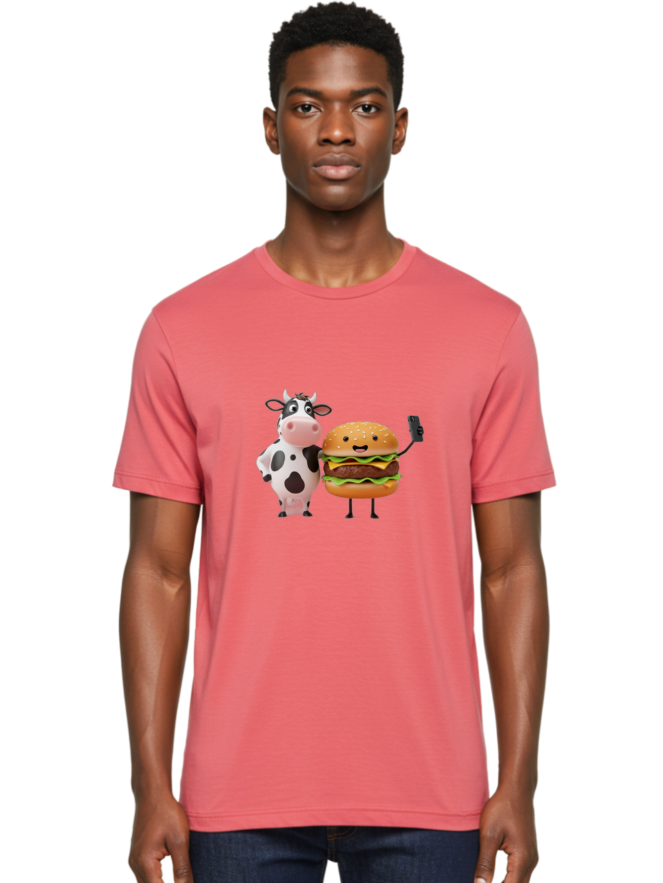 Cow-And-Burger Men'S Graphic Tee, 100% Cotton, Comfortable Casual Summer Wear, Machine Washable, Vintage Camera, Old Camera, Antique Camera, Black Camera, Classic Photography, Photography Equipment, Nostalgic Device, Film Camera, Camera Art Bah791