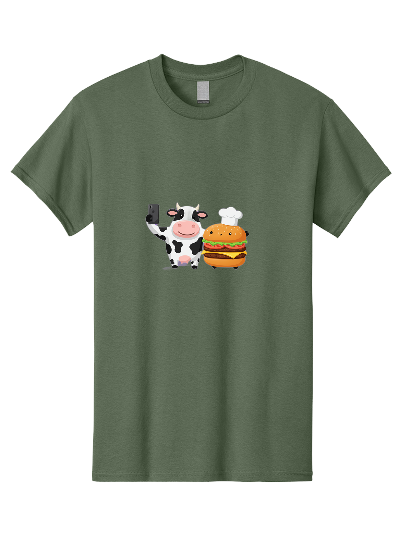 Cow-And-Hamburger-1 Men'S Graphic Tee, 100% Cotton, Comfortable Casual Summer Wear, Machine Washable, Vintage Camera, Old Camera, Antique Camera, Black Camera, Classic Photography, Photography Equipment, Nostalgic Device, Film Camera, Bah792