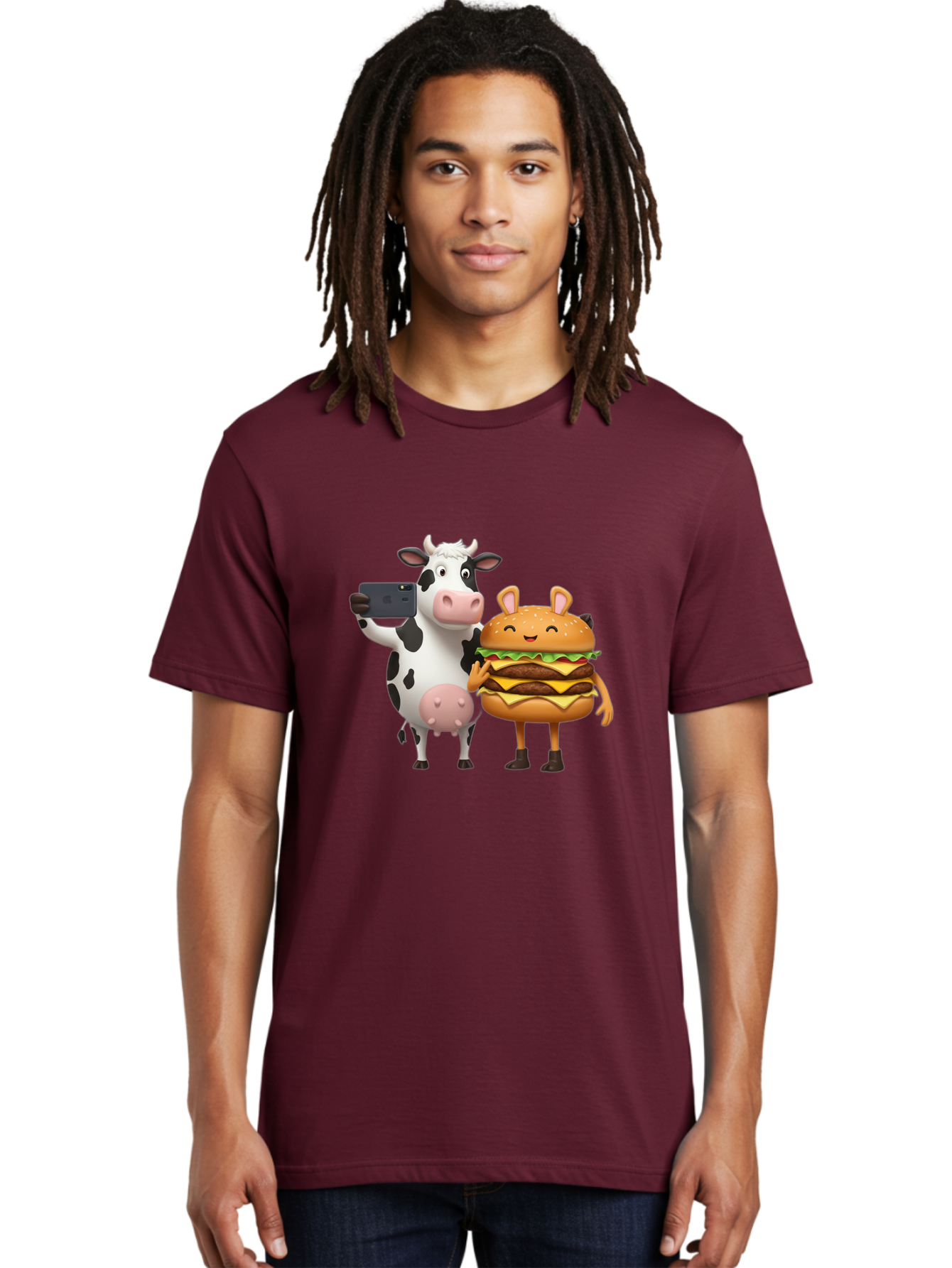 Cow-And-Hamburger Men'S Graphic Tee, 100% Cotton, Comfortable Casual Summer Wear, Machine Washable, Vintage Camera, Old Camera, Antique Camera, Black Camera, Classic Photography, Photography Equipment, Nostalgic Device, Film Camera, Camera Art Bah793