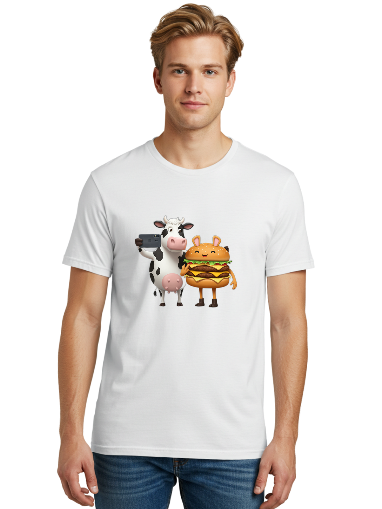 Cow-And-Hamburger Men'S Graphic Tee, 100% Cotton, Comfortable Casual Summer Wear, Machine Washable, Vintage Camera, Old Camera, Antique Camera, Black Camera, Classic Photography, Photography Equipment, Nostalgic Device, Film Camera, Camera Art Bah793