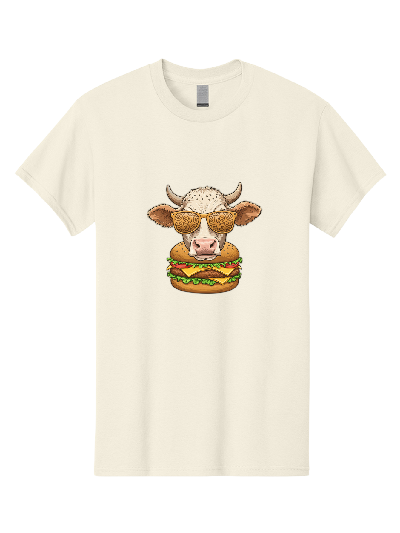 Cow-Burger-1 Men'S Graphic Tee, 100% Cotton, Comfortable Casual Summer Wear, Machine Washable, Vintage Camera, Old Camera, Antique Camera, Black Camera, Classic Photography, Photography Equipment, Nostalgic Device, Film Camera, Camera Art Bah794