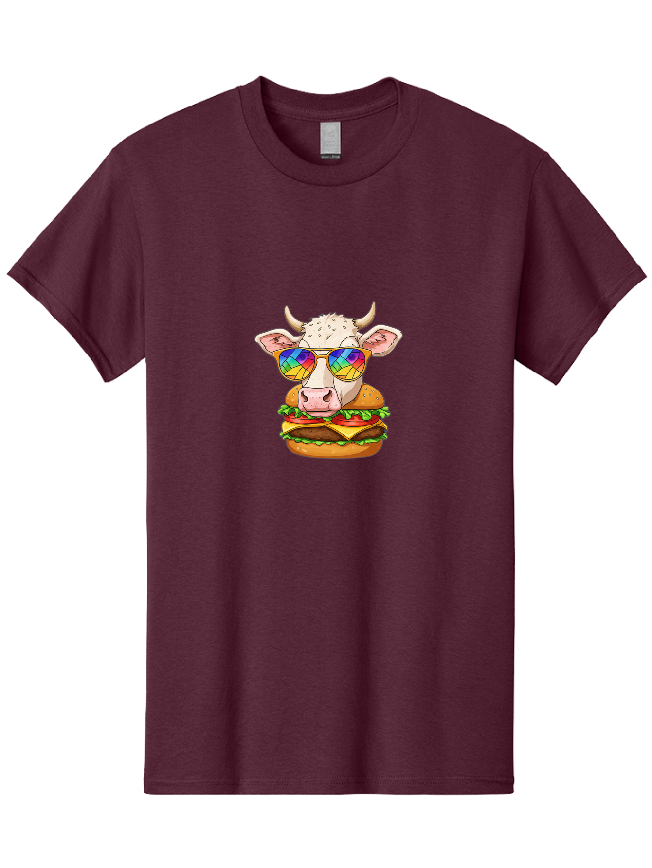 Cow-Burger Men'S Graphic Tee, 100% Cotton, Comfortable Casual Summer Wear, Machine Washable, Vintage Camera, Old Camera, Antique Camera, Black Camera, Classic Photography, Photography Equipment, Nostalgic Device, Film Camera, Camera Art Bah795