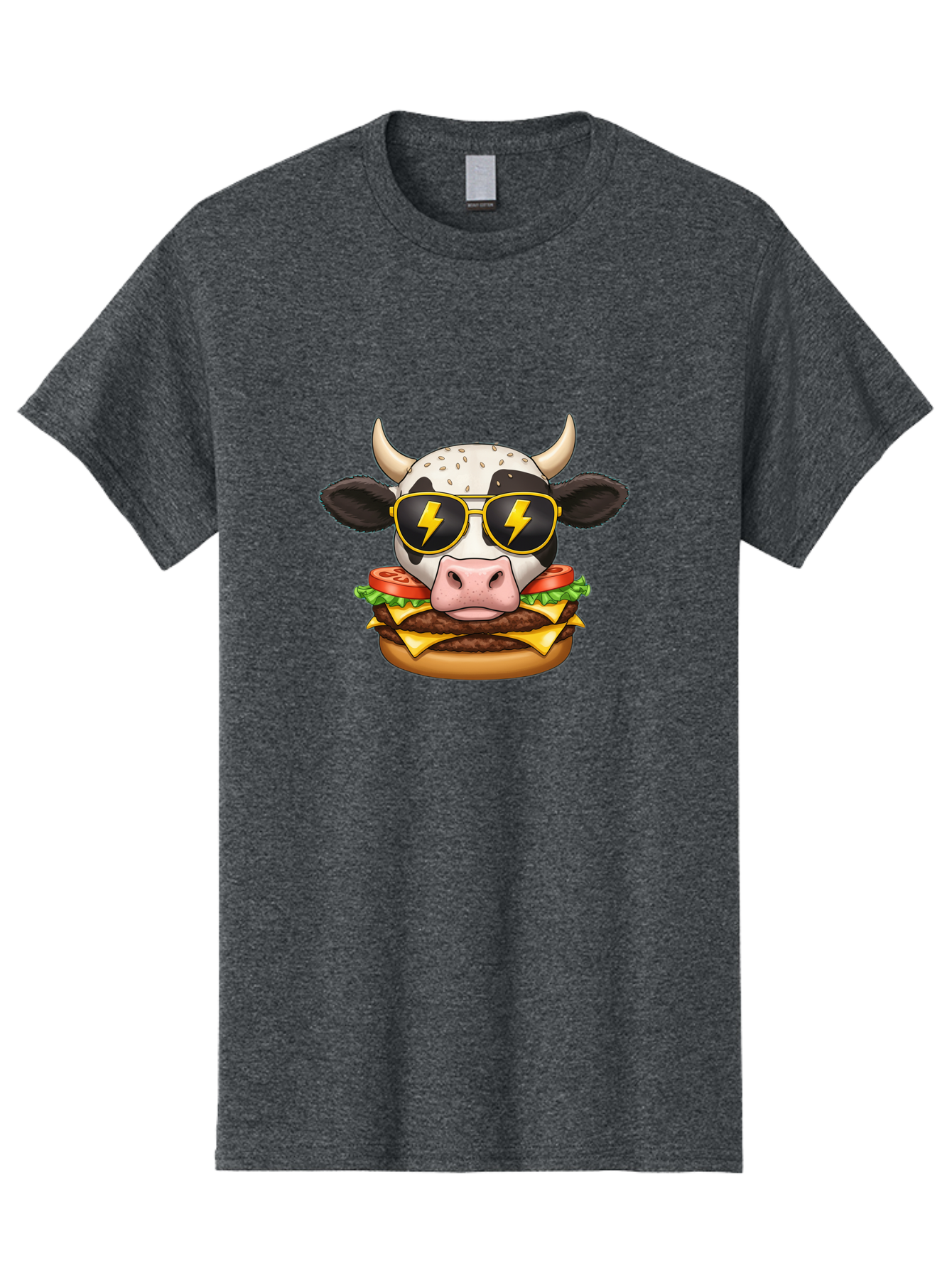 Cow-Head-Burger Men'S Graphic Tee, 100% Cotton, Comfortable Casual Summer Wear, Machine Washable, Vintage Camera, Old Camera, Antique Camera, Black Camera, Classic Photography, Photography Equipment, Nostalgic Device, Film Camera, Camera Art Bah797