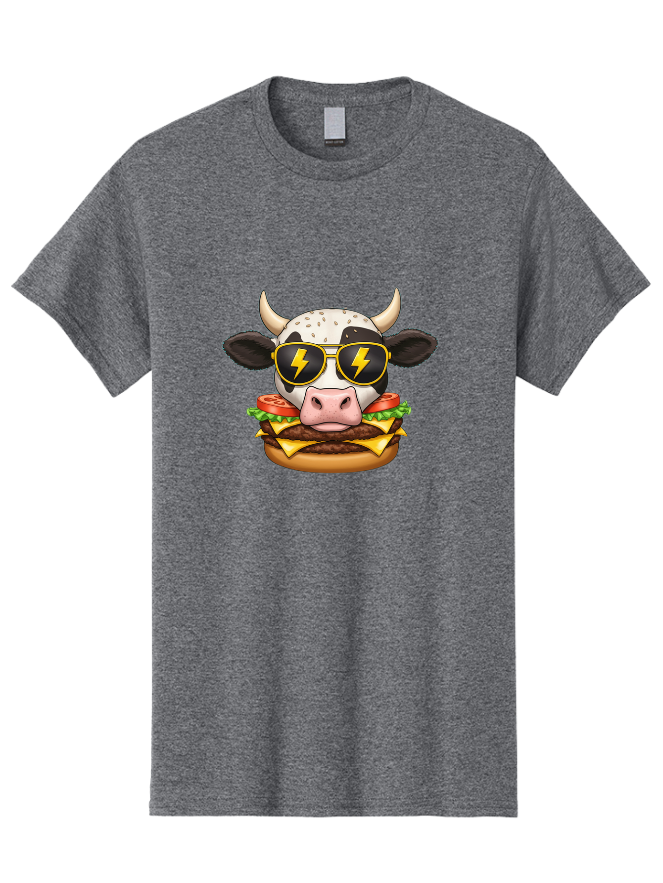 Cow-Head-Burger Men'S Graphic Tee, 100% Cotton, Comfortable Casual Summer Wear, Machine Washable, Vintage Camera, Old Camera, Antique Camera, Black Camera, Classic Photography, Photography Equipment, Nostalgic Device, Film Camera, Camera Art Bah797