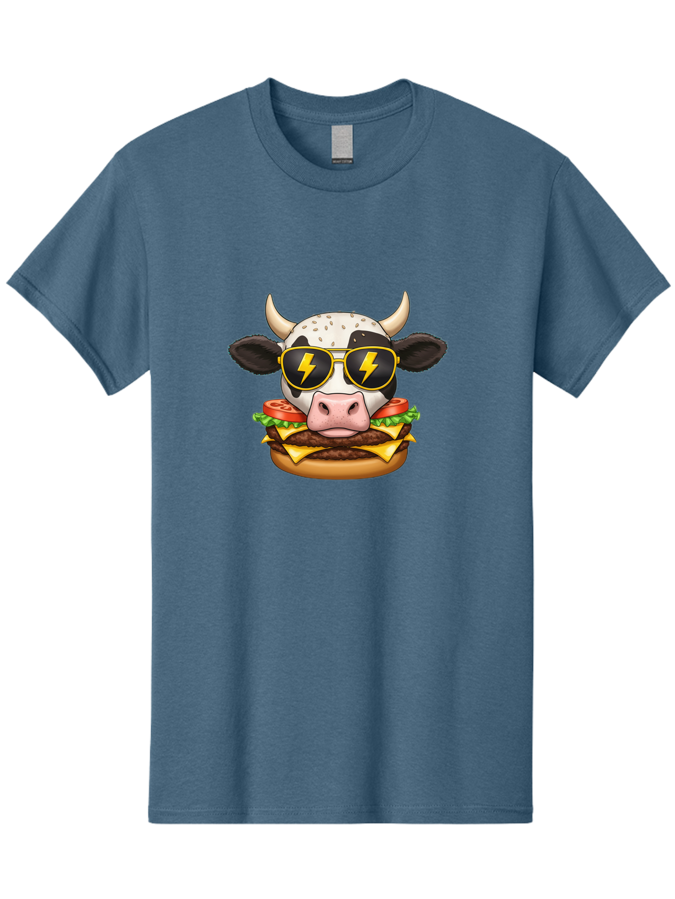 Cow-Head-Burger Men'S Graphic Tee, 100% Cotton, Comfortable Casual Summer Wear, Machine Washable, Vintage Camera, Old Camera, Antique Camera, Black Camera, Classic Photography, Photography Equipment, Nostalgic Device, Film Camera, Camera Art Bah797