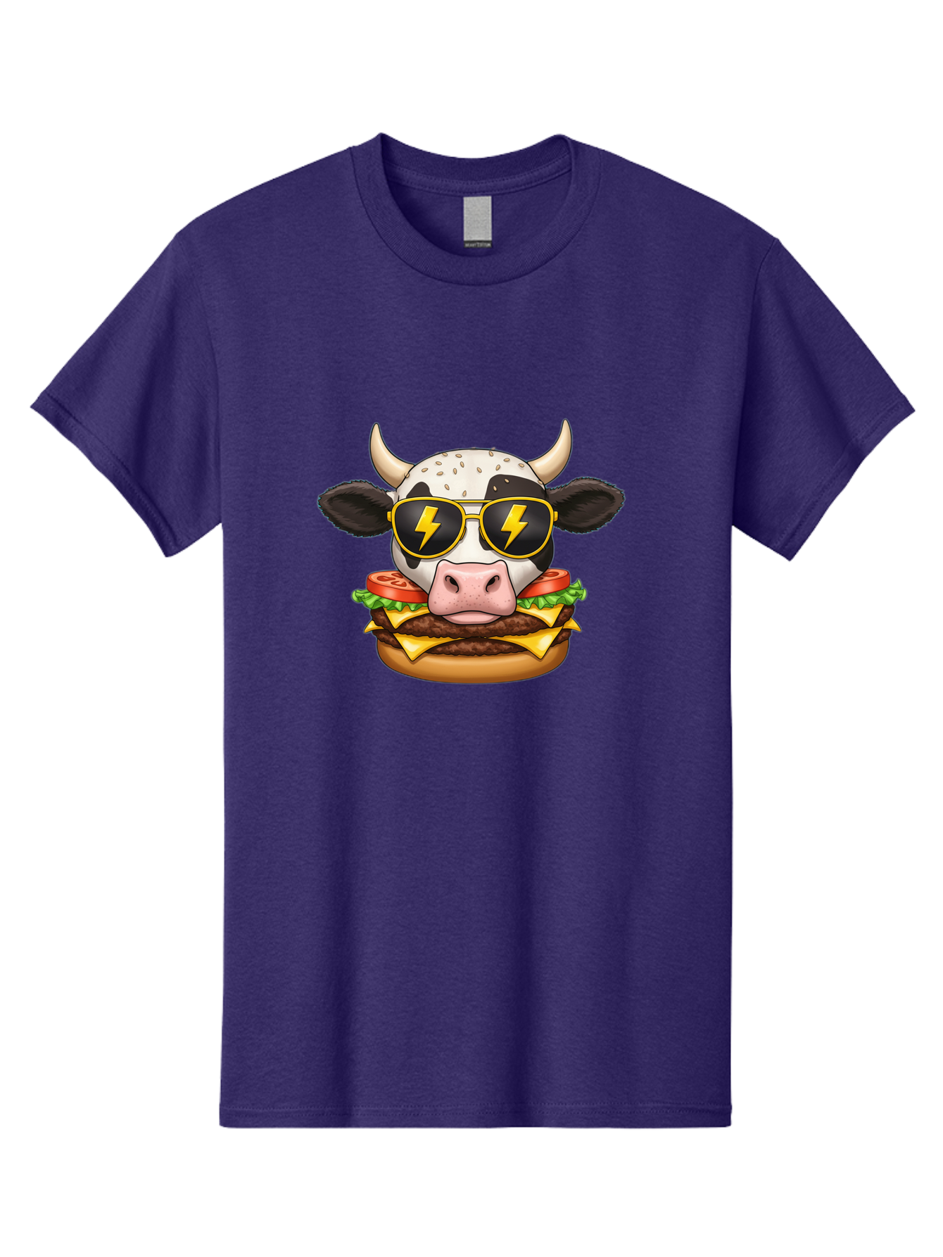 Cow-Head-Burger Men'S Graphic Tee, 100% Cotton, Comfortable Casual Summer Wear, Machine Washable, Vintage Camera, Old Camera, Antique Camera, Black Camera, Classic Photography, Photography Equipment, Nostalgic Device, Film Camera, Camera Art Bah797