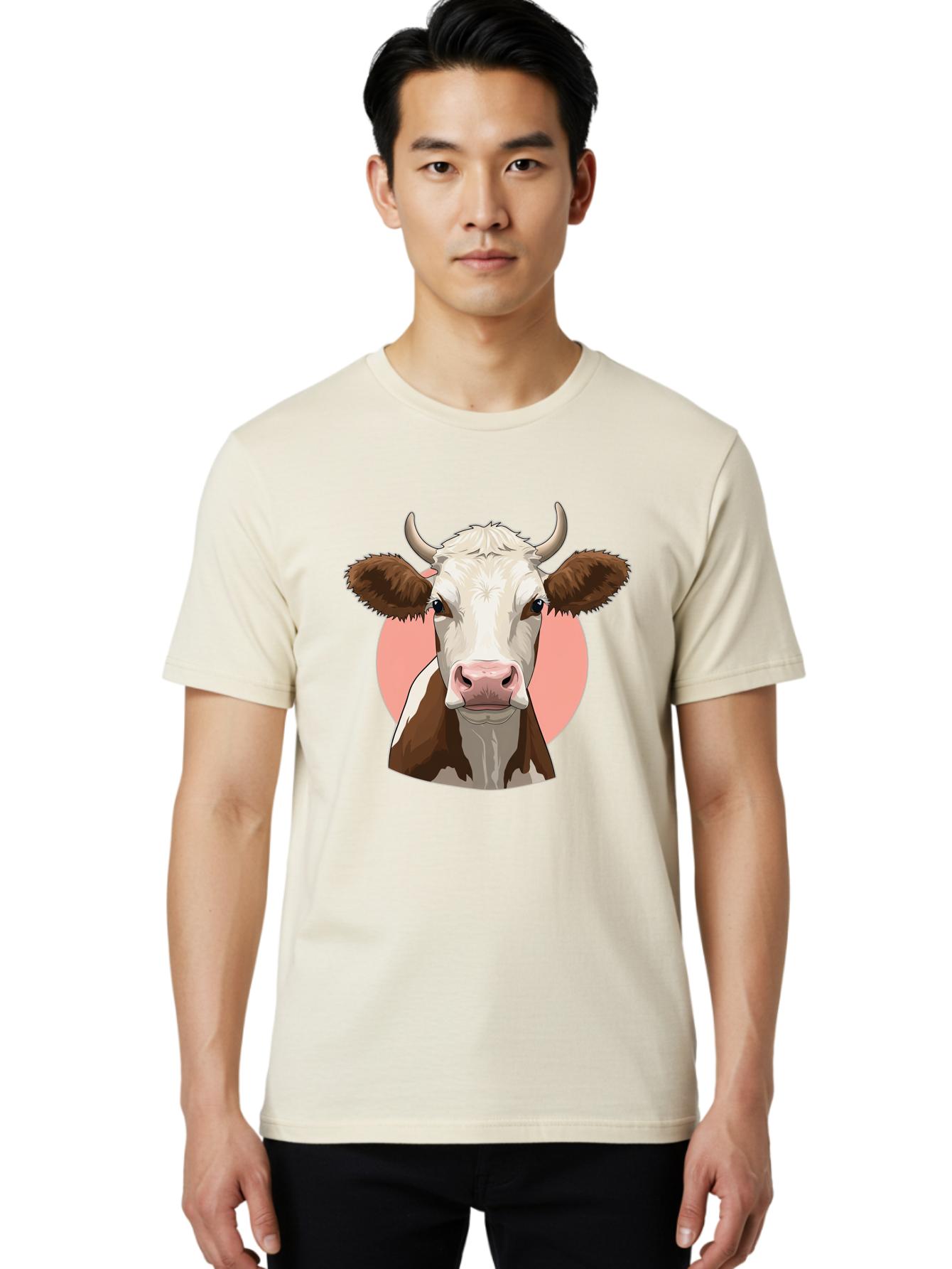 Cow-Head Men'S Graphic Tee, 100% Cotton, Comfortable Casual Summer Wear, Machine Washable, Vintage Camera, Old Camera, Antique Camera, Black Camera, Classic Photography, Photography Equipment, Nostalgic Device, Film Camera, Camera Art Bah798