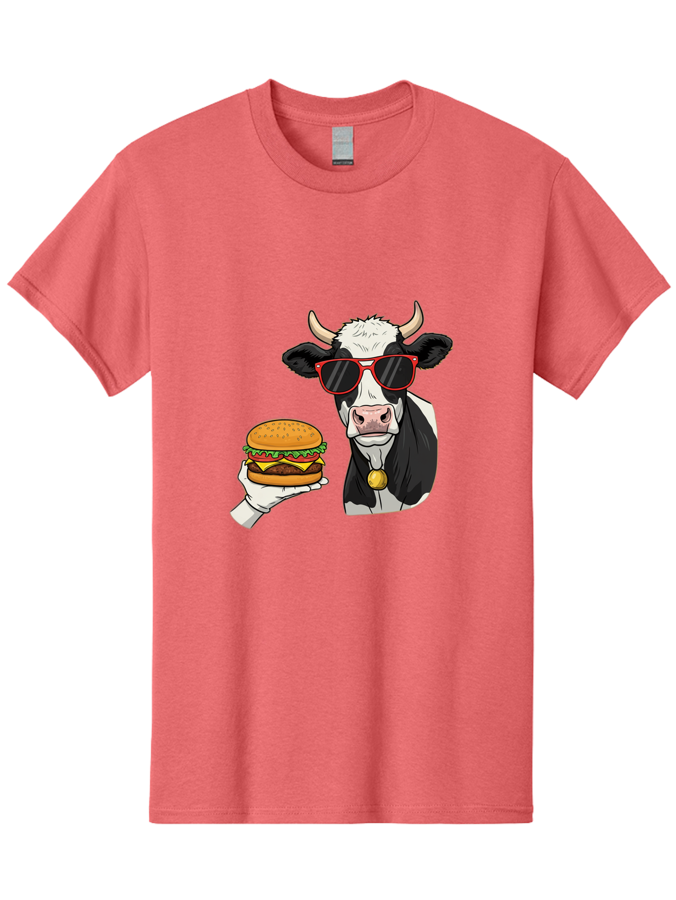 Cow-Sunglasses Men'S Graphic Tee, 100% Cotton, Comfortable Casual Summer Wear, Machine Washable, Vintage Camera, Old Camera, Antique Camera, Black Camera, Classic Photography, Photography Equipment, Nostalgic Device, Film Camera, Camera Art Bah811