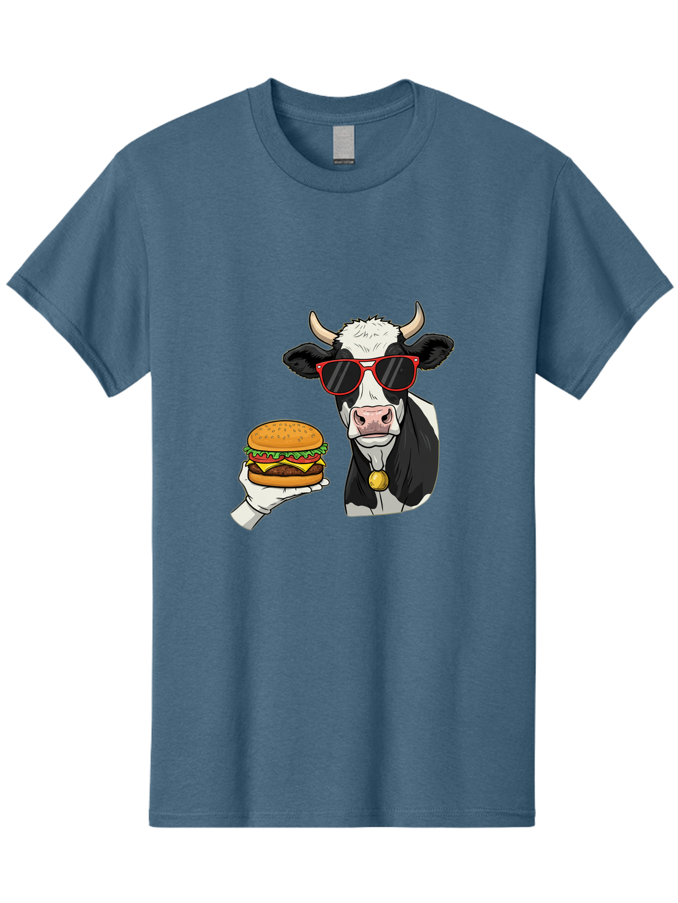 Cow-Sunglasses Men'S Graphic Tee, 100% Cotton, Comfortable Casual Summer Wear, Machine Washable, Vintage Camera, Old Camera, Antique Camera, Black Camera, Classic Photography, Photography Equipment, Nostalgic Device, Film Camera, Camera Art Bah811