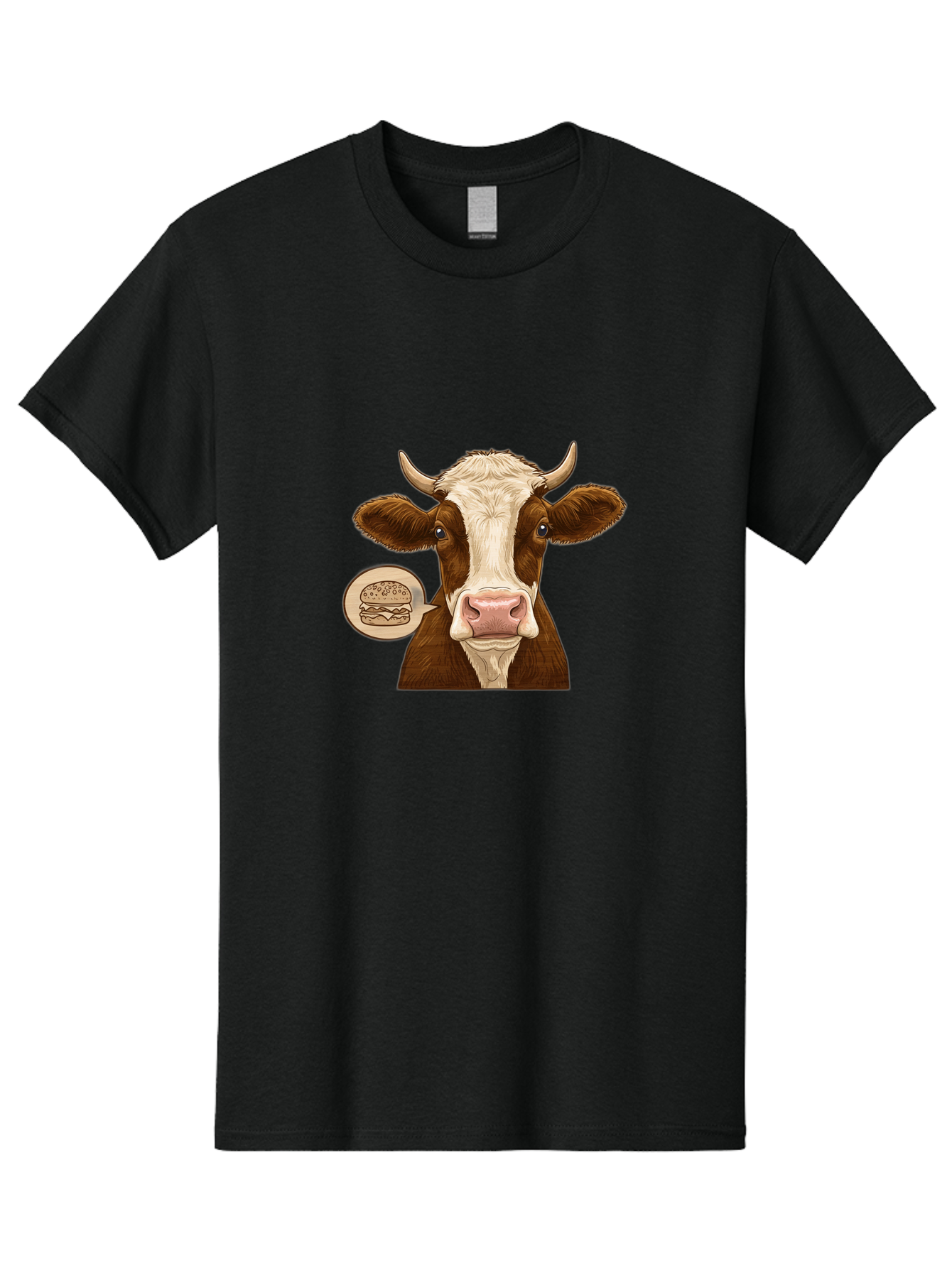 Cow-Thinking-Burger Men'S Graphic Tee, 100% Cotton, Comfortable Casual Summer Wear, Machine Washable, Vintage Camera, Old Camera, Antique Camera, Black Camera, Classic Photography, Photography Equipment, Nostalgic Device, Film Camera, Bah815
