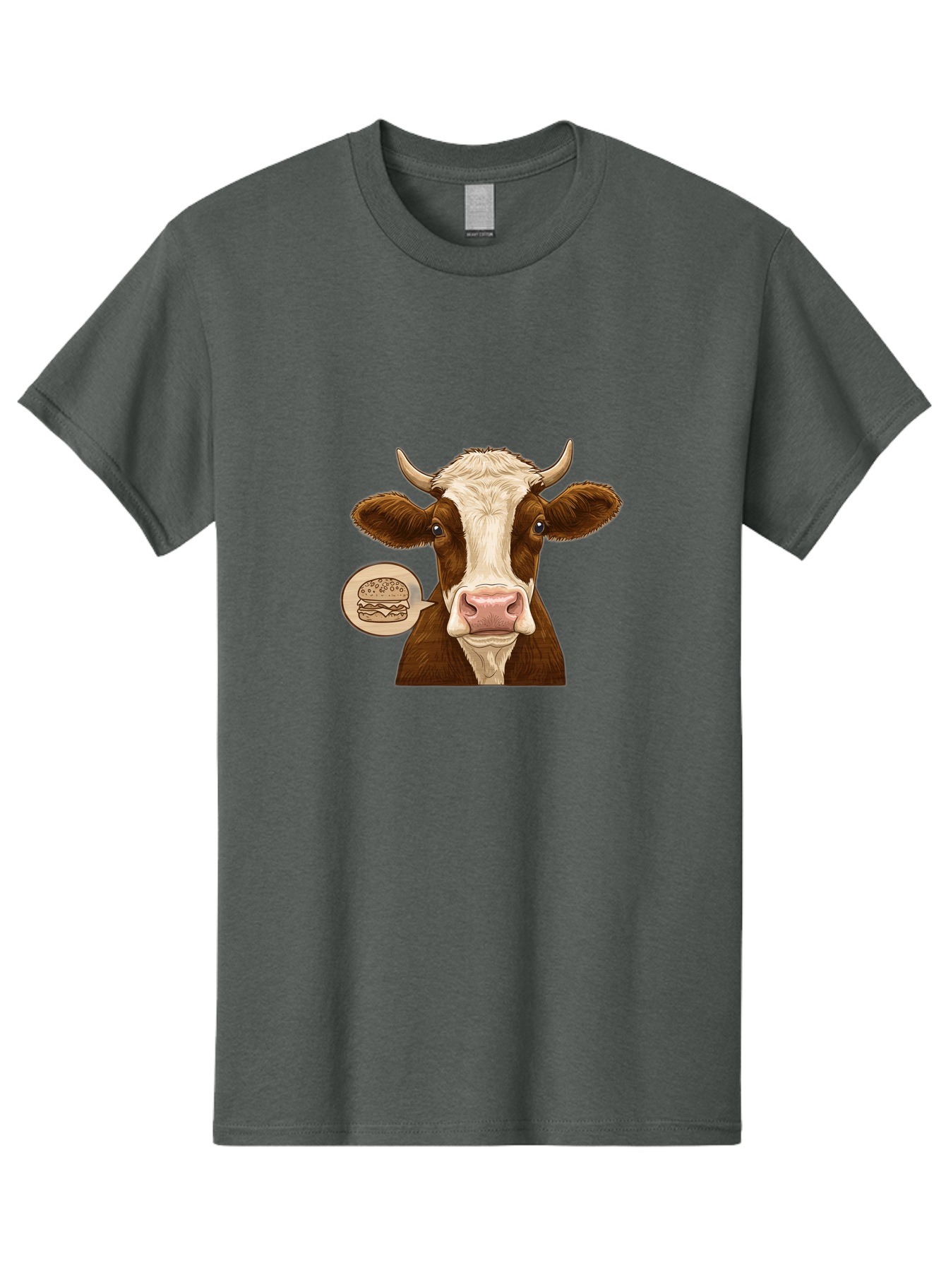 Cow-Thinking-Burger Men'S Graphic Tee, 100% Cotton, Comfortable Casual Summer Wear, Machine Washable, Vintage Camera, Old Camera, Antique Camera, Black Camera, Classic Photography, Photography Equipment, Nostalgic Device, Film Camera, Bah815