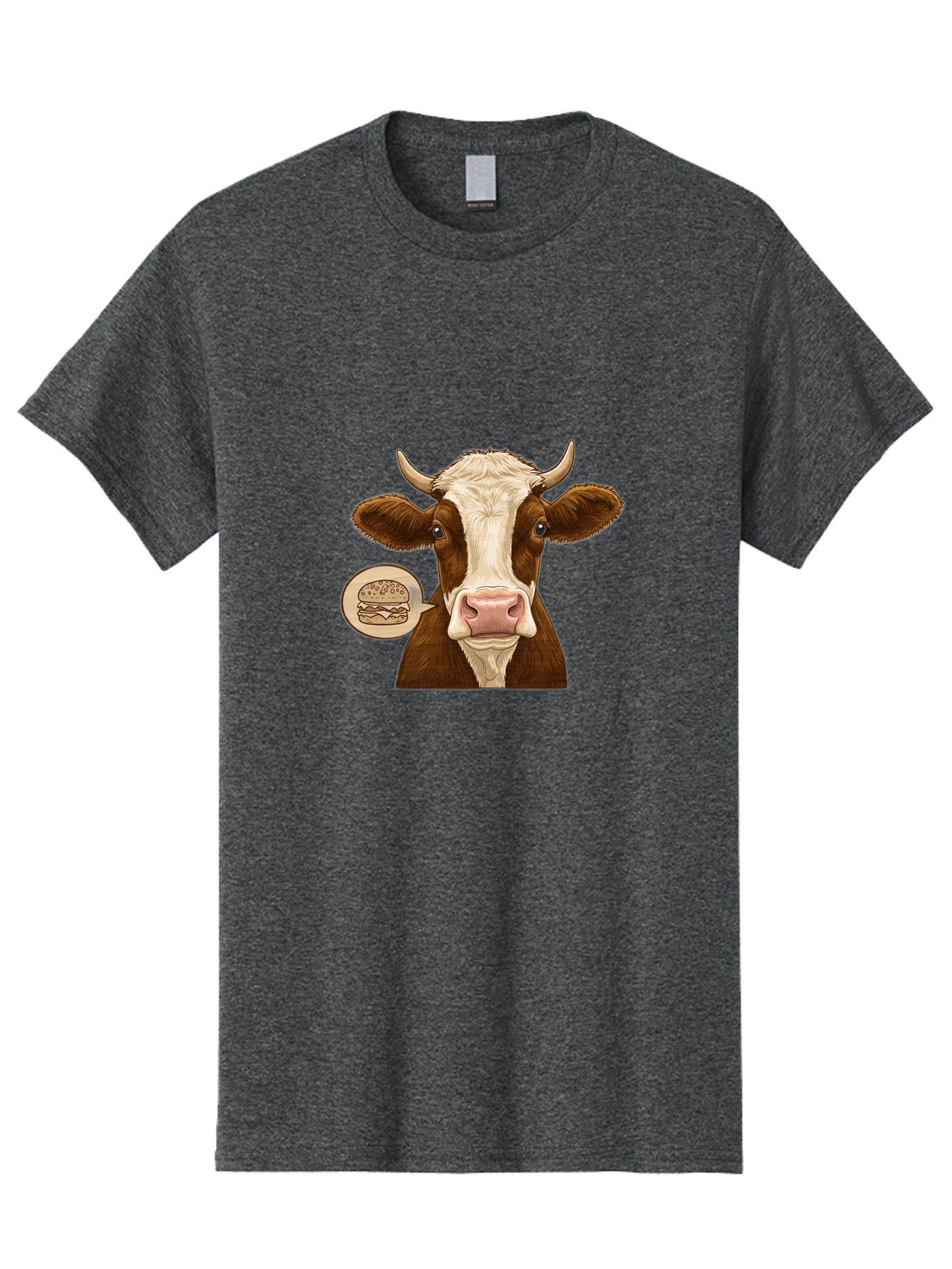 Cow-Thinking-Burger Men'S Graphic Tee, 100% Cotton, Comfortable Casual Summer Wear, Machine Washable, Vintage Camera, Old Camera, Antique Camera, Black Camera, Classic Photography, Photography Equipment, Nostalgic Device, Film Camera, Bah815
