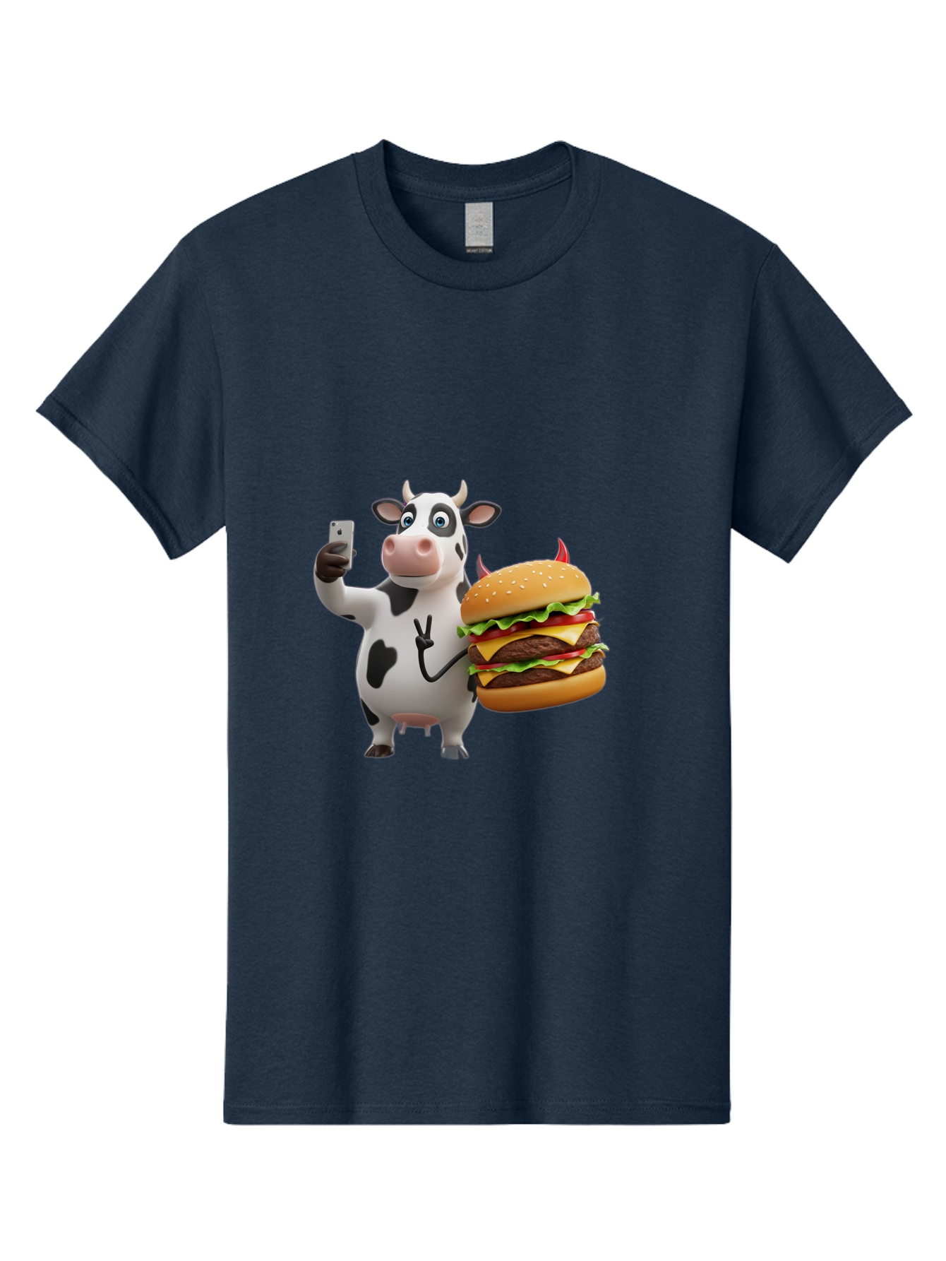 Cow-With-Burger Men'S Graphic Tee, 100% Cotton, Comfortable Casual Summer Wear, Machine Washable, Vintage Camera, Old Camera, Antique Camera, Black Camera, Classic Photography, Photography Equipment, Nostalgic Device, Film Camera, Camera Art Bah819