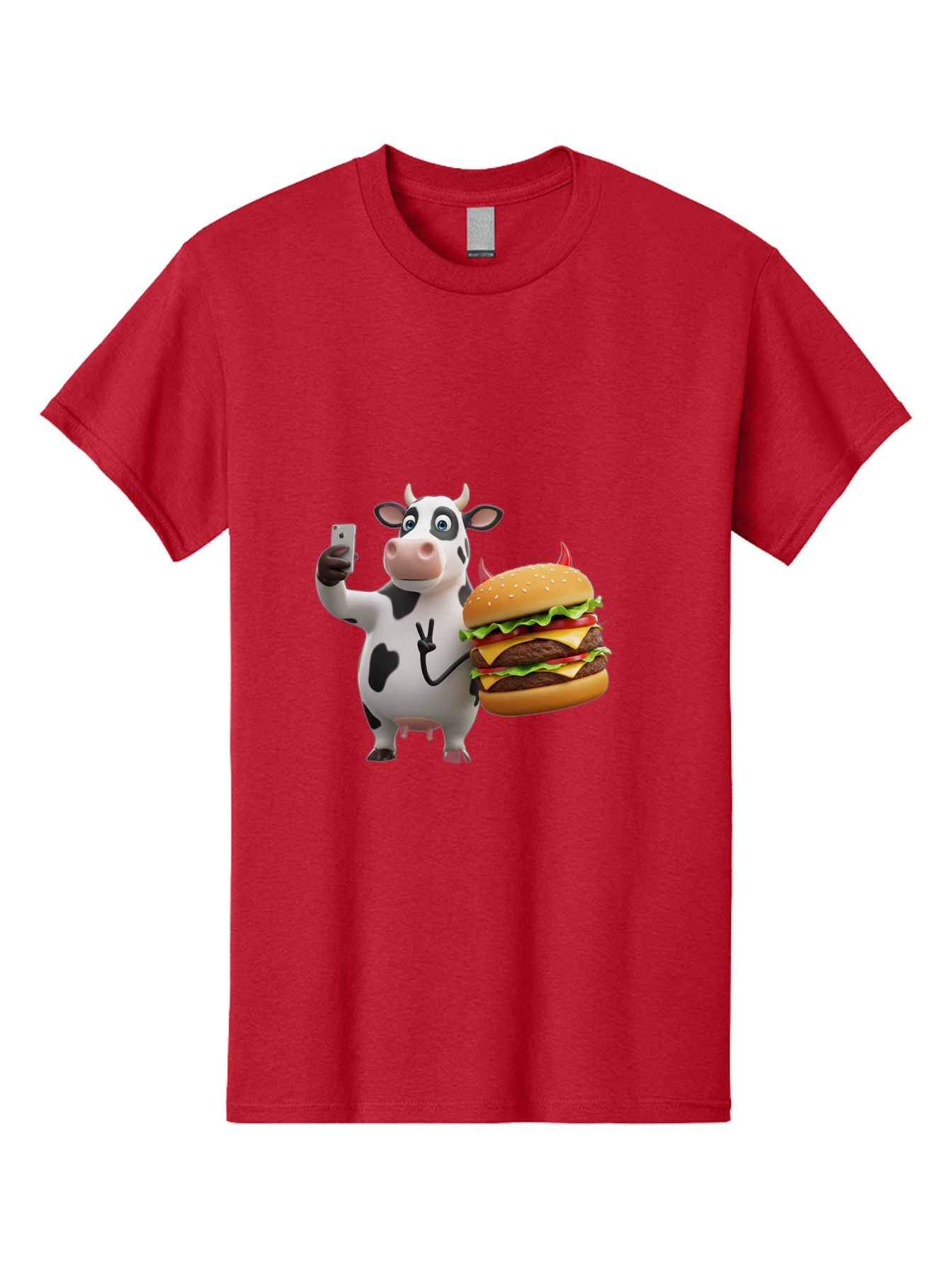 Cow-With-Burger Men'S Graphic Tee, 100% Cotton, Comfortable Casual Summer Wear, Machine Washable, Vintage Camera, Old Camera, Antique Camera, Black Camera, Classic Photography, Photography Equipment, Nostalgic Device, Film Camera, Camera Art Bah819