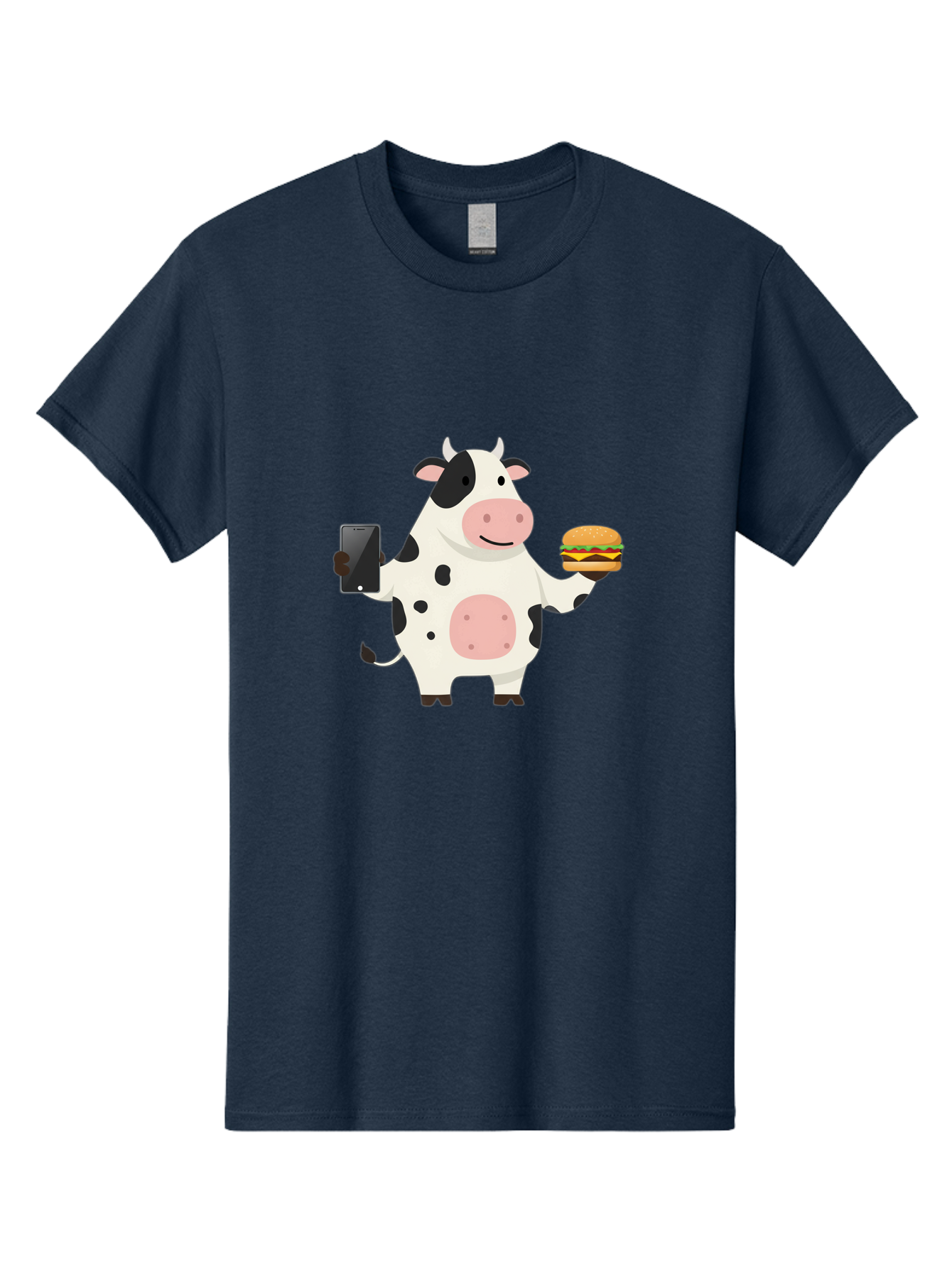 Cow-With-Hamburger Men'S Graphic Tee, 100% Cotton, Comfortable Casual Summer Wear, Machine Washable, Vintage Camera, Old Camera, Antique Camera, Black Camera, Classic Photography, Photography Equipment, Nostalgic Device, Film Camera, Bah821