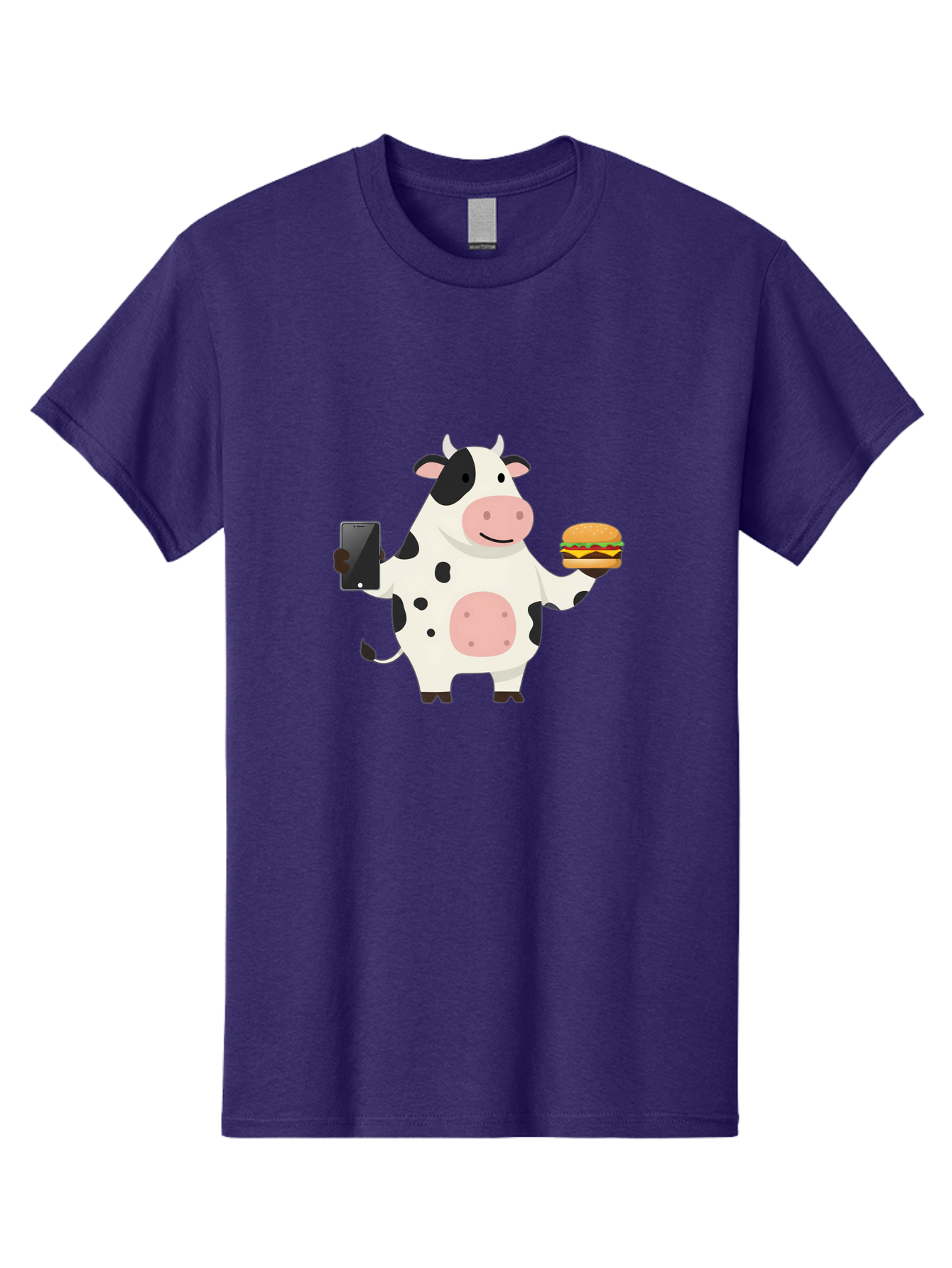 Cow-With-Hamburger Men'S Graphic Tee, 100% Cotton, Comfortable Casual Summer Wear, Machine Washable, Vintage Camera, Old Camera, Antique Camera, Black Camera, Classic Photography, Photography Equipment, Nostalgic Device, Film Camera, Bah821