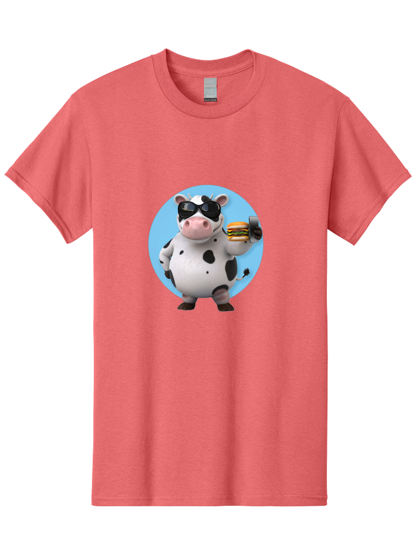 Cow-With-Sunglasses Men'S Graphic Tee, 100% Cotton, Comfortable Casual Summer Wear, Machine Washable, Vintage Camera, Old Camera, Antique Camera, Black Camera, Classic Photography, Photography Equipment, Nostalgic Device, Film Camera, Bah823
