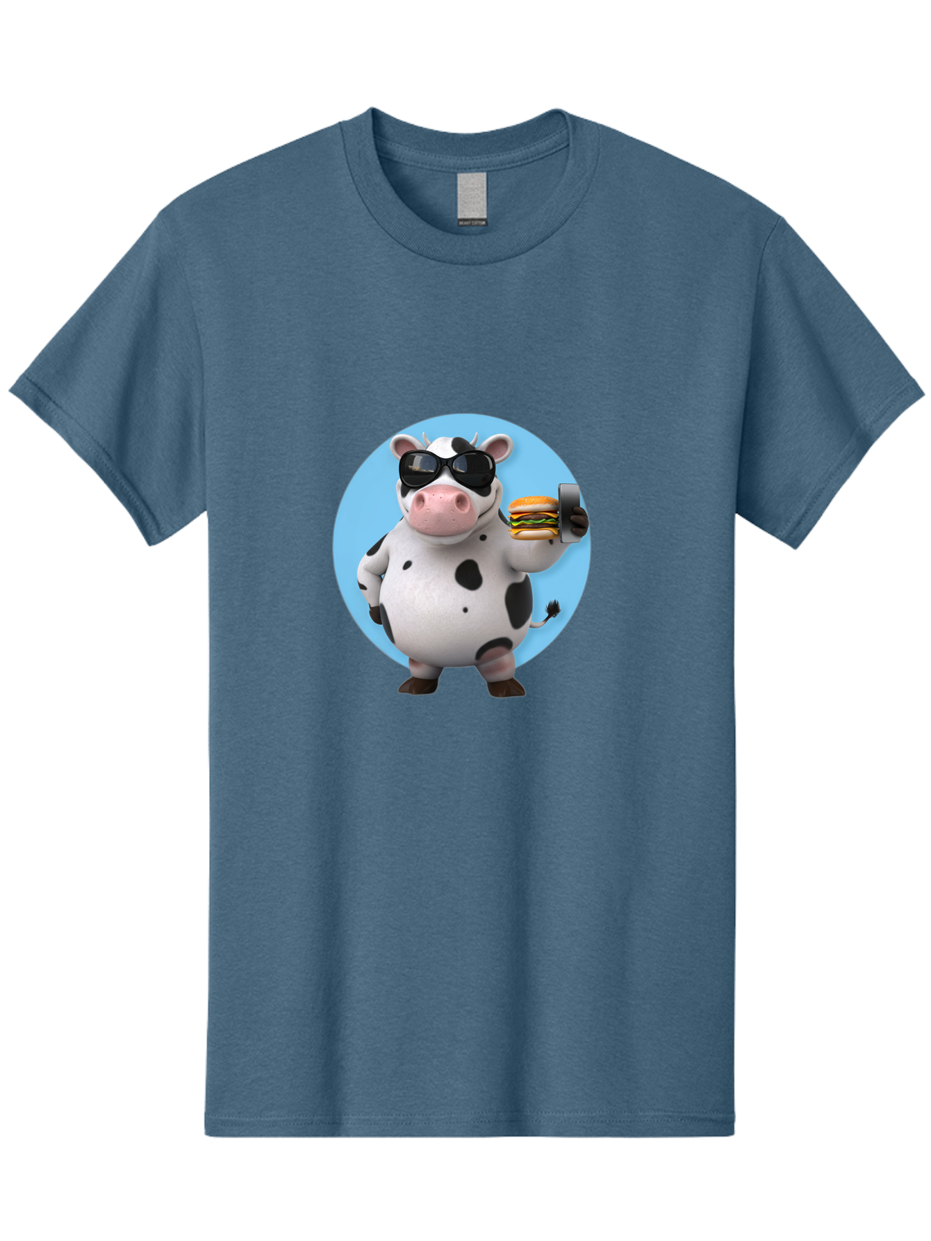 Cow-With-Sunglasses Men'S Graphic Tee, 100% Cotton, Comfortable Casual Summer Wear, Machine Washable, Vintage Camera, Old Camera, Antique Camera, Black Camera, Classic Photography, Photography Equipment, Nostalgic Device, Film Camera, Bah823