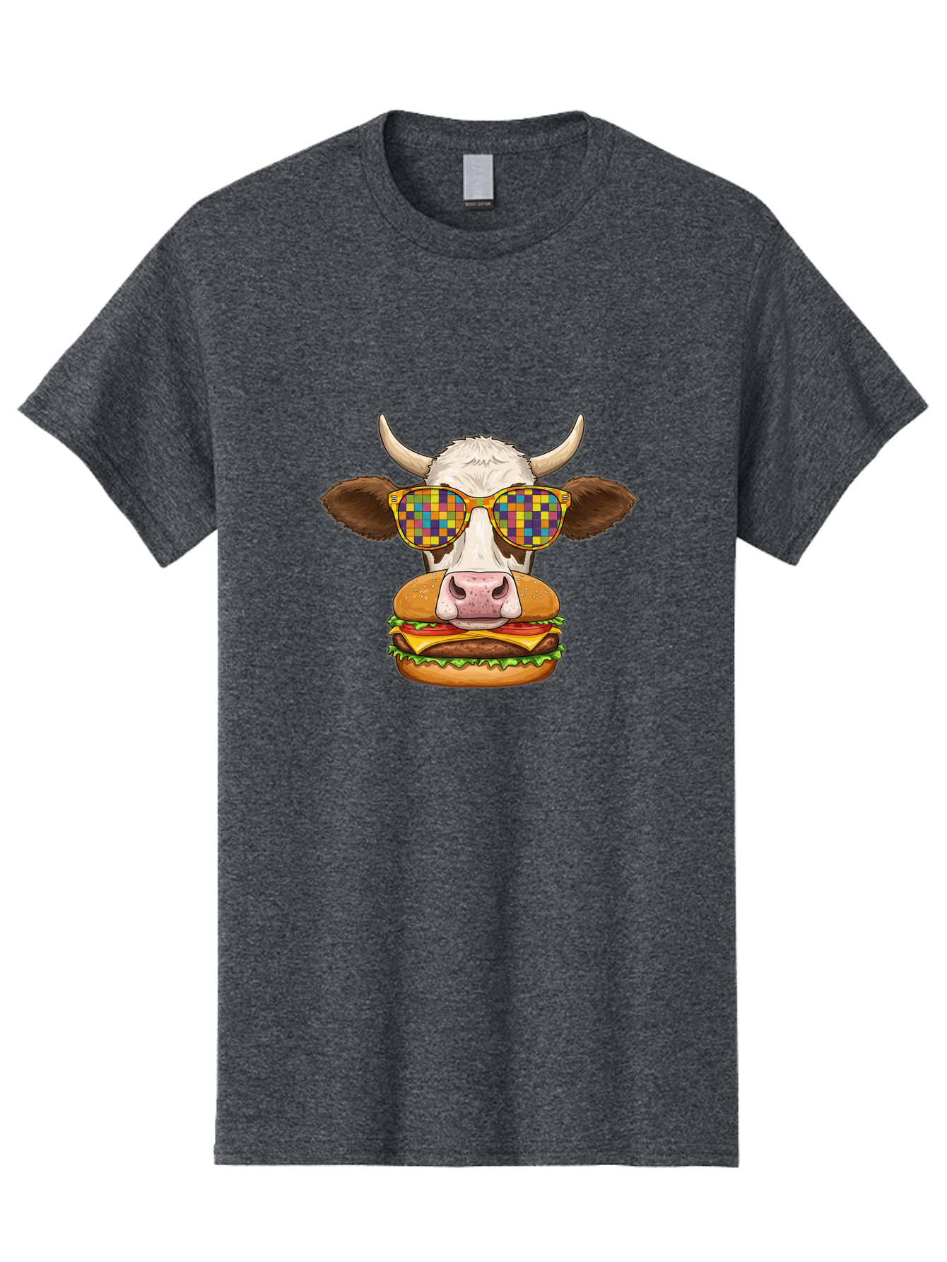 Cowburger-1 Men'S Graphic Tee, 100% Cotton, Comfortable Casual Summer Wear, Machine Washable, Vintage Camera, Old Camera, Antique Camera, Black Camera, Classic Photography, Photography Equipment, Nostalgic Device, Film Camera, Camera Art Bah824