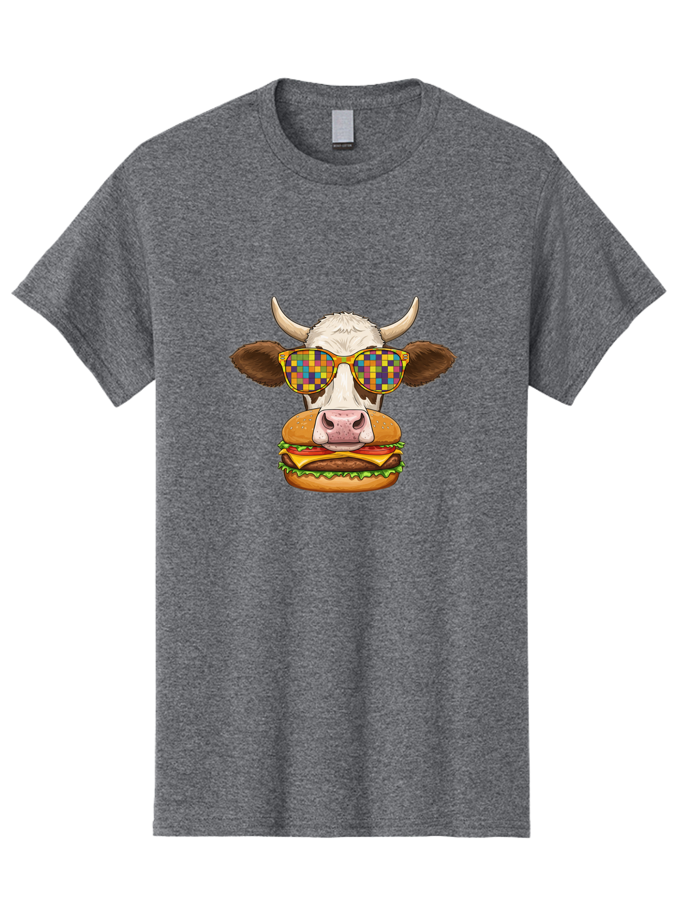 Cowburger-1 Men'S Graphic Tee, 100% Cotton, Comfortable Casual Summer Wear, Machine Washable, Vintage Camera, Old Camera, Antique Camera, Black Camera, Classic Photography, Photography Equipment, Nostalgic Device, Film Camera, Camera Art Bah824