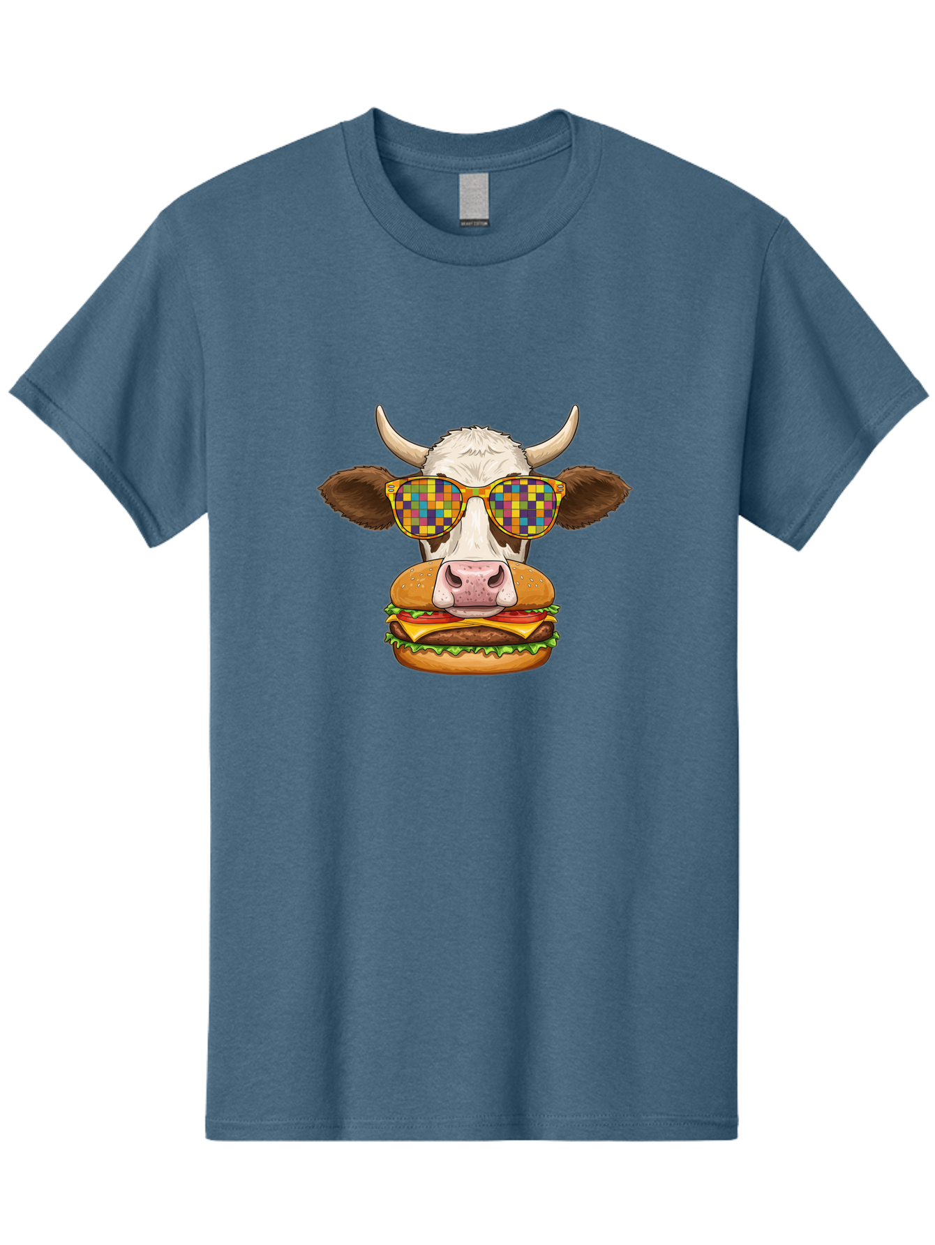 Cowburger-1 Men'S Graphic Tee, 100% Cotton, Comfortable Casual Summer Wear, Machine Washable, Vintage Camera, Old Camera, Antique Camera, Black Camera, Classic Photography, Photography Equipment, Nostalgic Device, Film Camera, Camera Art Bah824