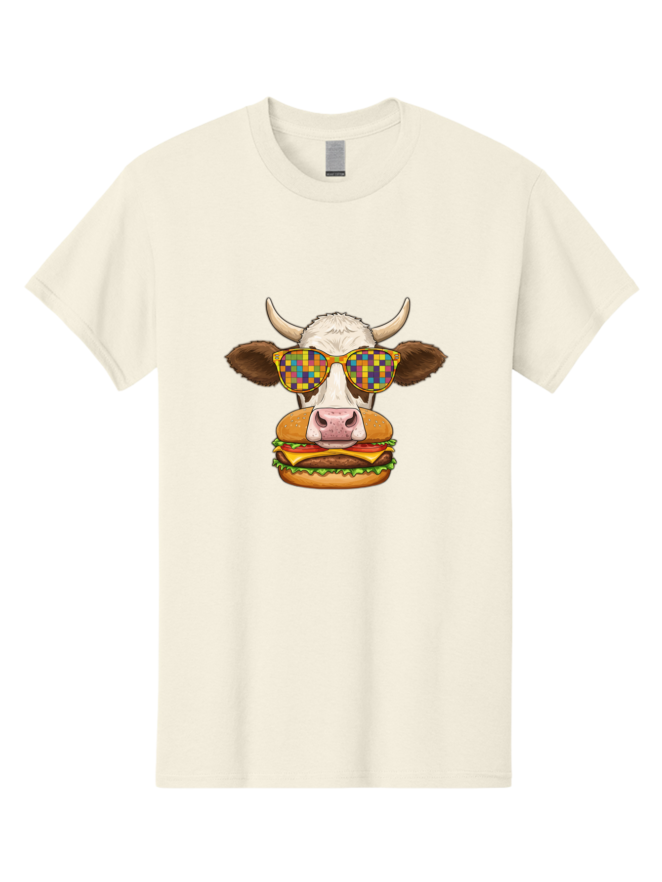 Cowburger-1 Men'S Graphic Tee, 100% Cotton, Comfortable Casual Summer Wear, Machine Washable, Vintage Camera, Old Camera, Antique Camera, Black Camera, Classic Photography, Photography Equipment, Nostalgic Device, Film Camera, Camera Art Bah824