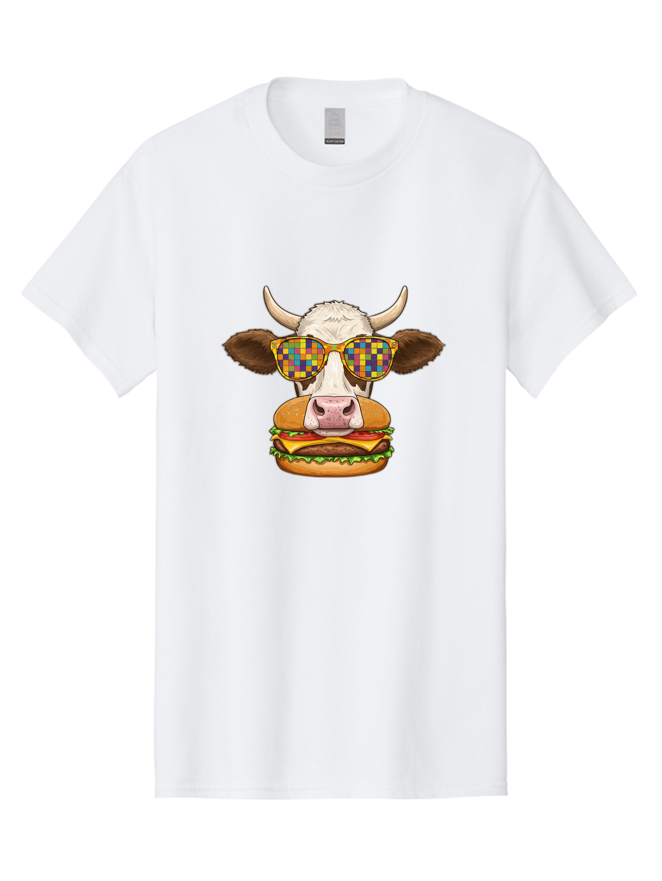Cowburger-1 Men'S Graphic Tee, 100% Cotton, Comfortable Casual Summer Wear, Machine Washable, Vintage Camera, Old Camera, Antique Camera, Black Camera, Classic Photography, Photography Equipment, Nostalgic Device, Film Camera, Camera Art Bah824
