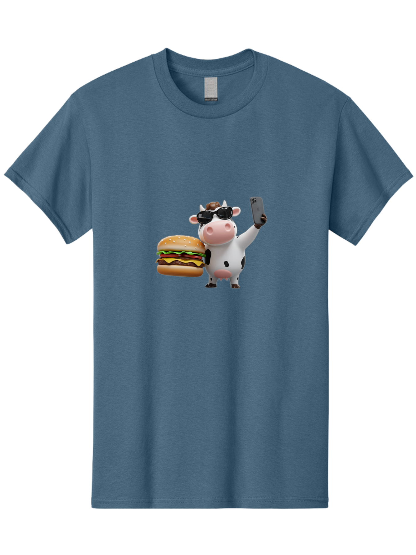 Cowburger Men'S Graphic Tee, 100% Cotton, Comfortable Casual Summer Wear, Machine Washable, Vintage Camera, Old Camera, Antique Camera, Black Camera, Classic Photography, Photography Equipment, Nostalgic Device, Film Camera, Camera Art Bah825