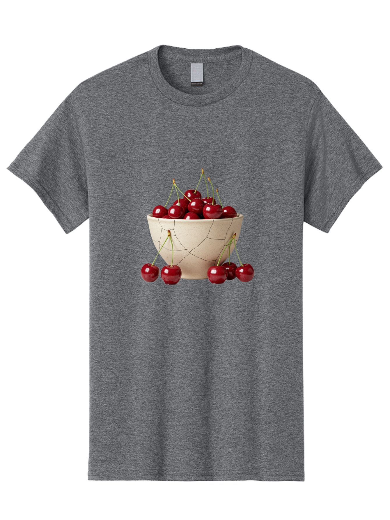 Cracked-Bowl-Cherries Men'S Graphic Tee, 100% Cotton, Comfortable Casual Summer Wear, Machine Washable, Vintage Camera, Old Camera, Antique Camera, Black Camera, Classic Photography, Photography Equipment, Nostalgic Device, Film Camera, Bah827