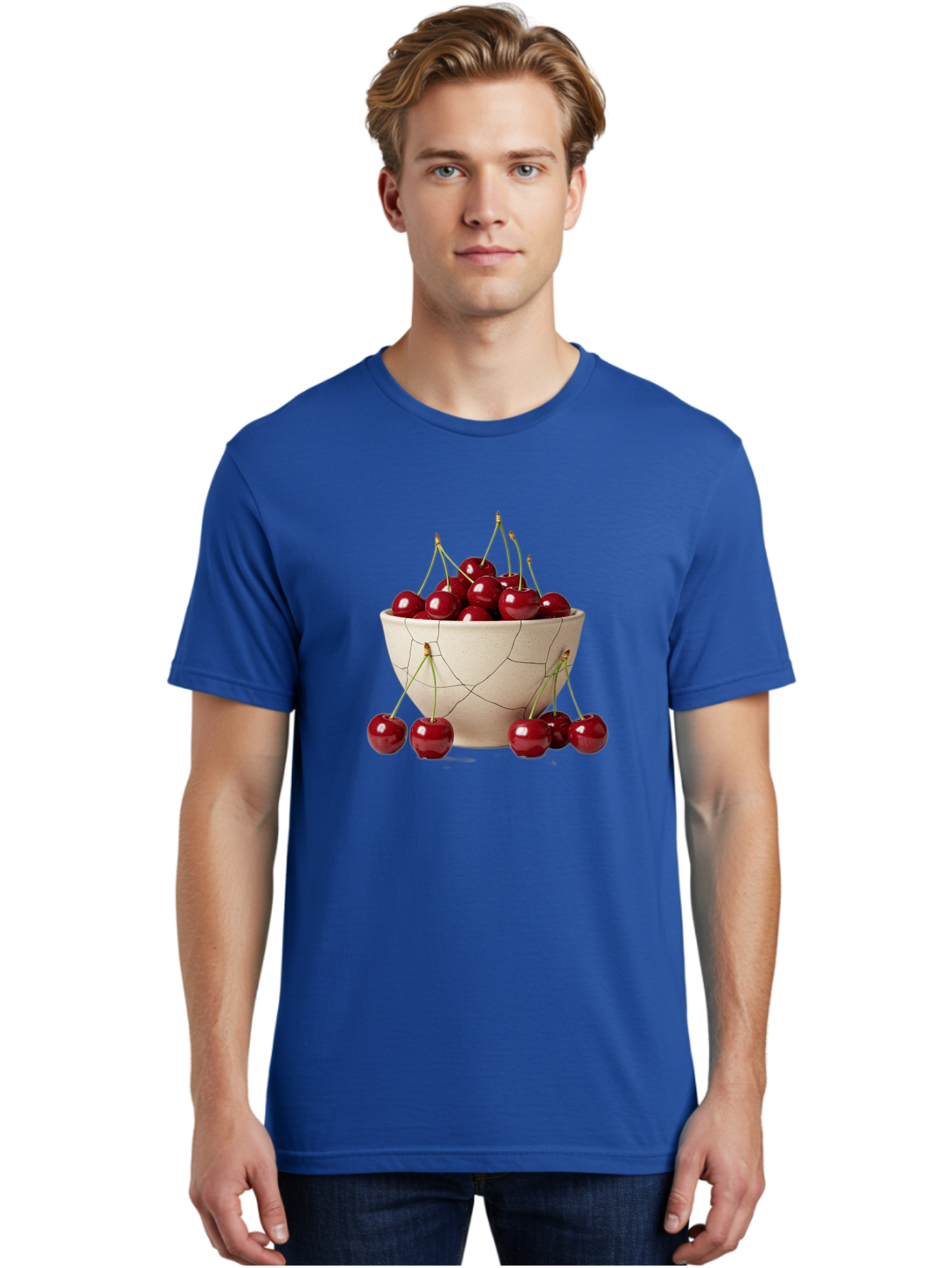 Cracked-Bowl-Cherries Men'S Graphic Tee, 100% Cotton, Comfortable Casual Summer Wear, Machine Washable, Vintage Camera, Old Camera, Antique Camera, Black Camera, Classic Photography, Photography Equipment, Nostalgic Device, Film Camera, Bah827