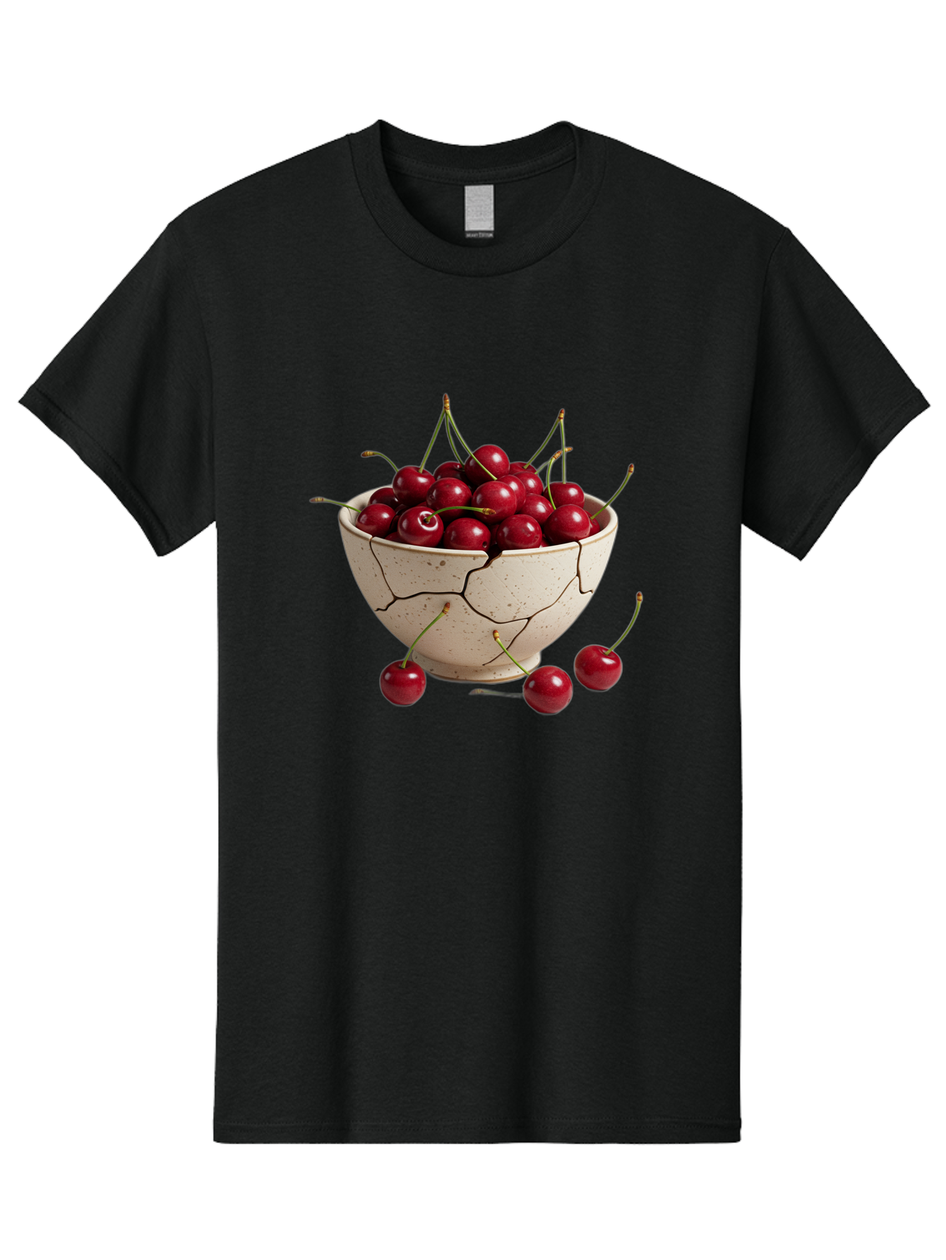 Cracked-Bowl-Of-Cherries Men'S Graphic Tee, 100% Cotton, Comfortable Casual Summer Wear, Machine Washable, Vintage Camera, Old Camera, Antique Camera, Black Camera, Classic Photography, Photography Equipment, Nostalgic Device, Film Camera, Bah828