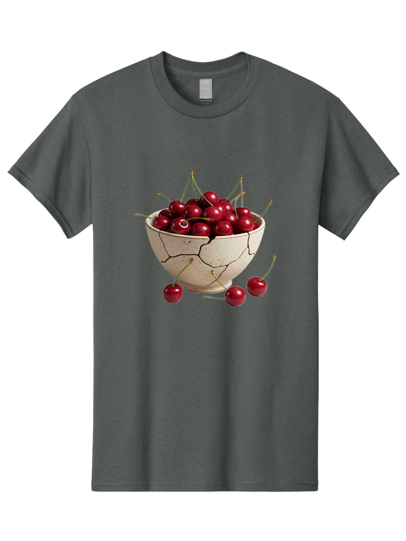 Cracked-Bowl-Of-Cherries Men'S Graphic Tee, 100% Cotton, Comfortable Casual Summer Wear, Machine Washable, Vintage Camera, Old Camera, Antique Camera, Black Camera, Classic Photography, Photography Equipment, Nostalgic Device, Film Camera, Bah828