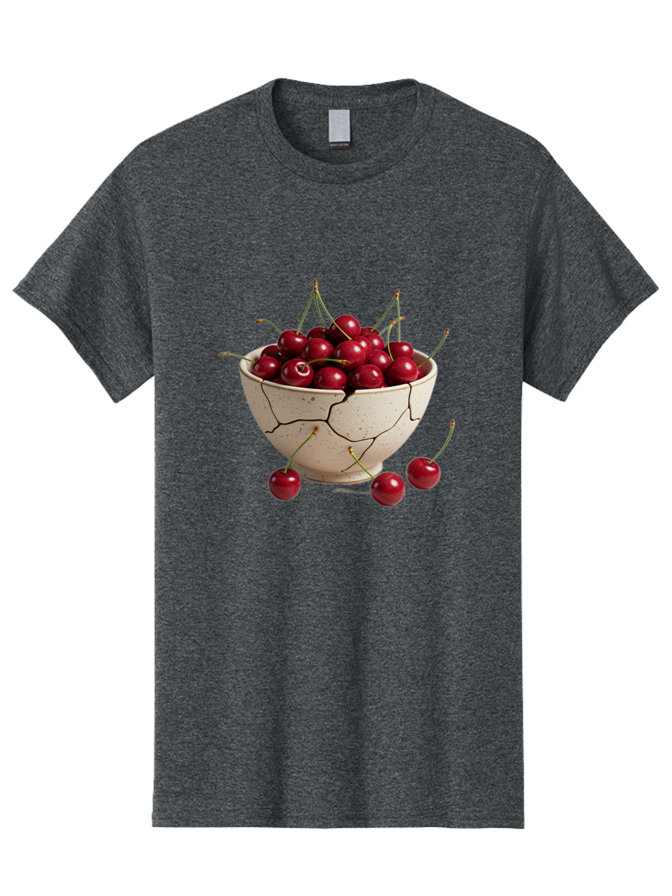 Cracked-Bowl-Of-Cherries Men'S Graphic Tee, 100% Cotton, Comfortable Casual Summer Wear, Machine Washable, Vintage Camera, Old Camera, Antique Camera, Black Camera, Classic Photography, Photography Equipment, Nostalgic Device, Film Camera, Bah828