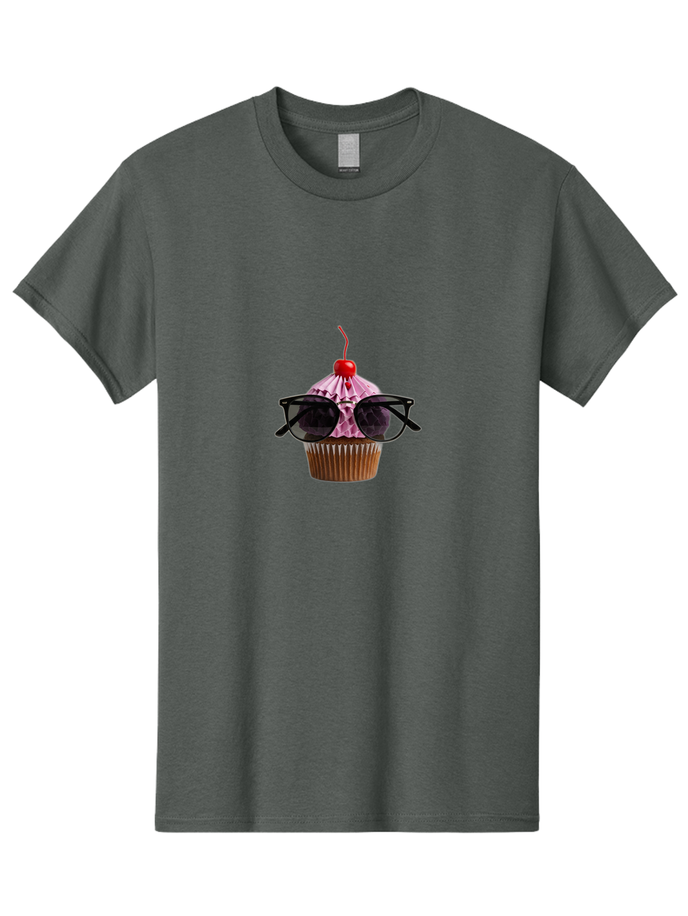 Cupcake-2 Men'S Graphic Tee, 100% Cotton, Comfortable Casual Summer Wear, Machine Washable, Vintage Camera, Old Camera, Antique Camera, Black Camera, Classic Photography, Photography Equipment, Nostalgic Device, Film Camera, Camera Art Bah840