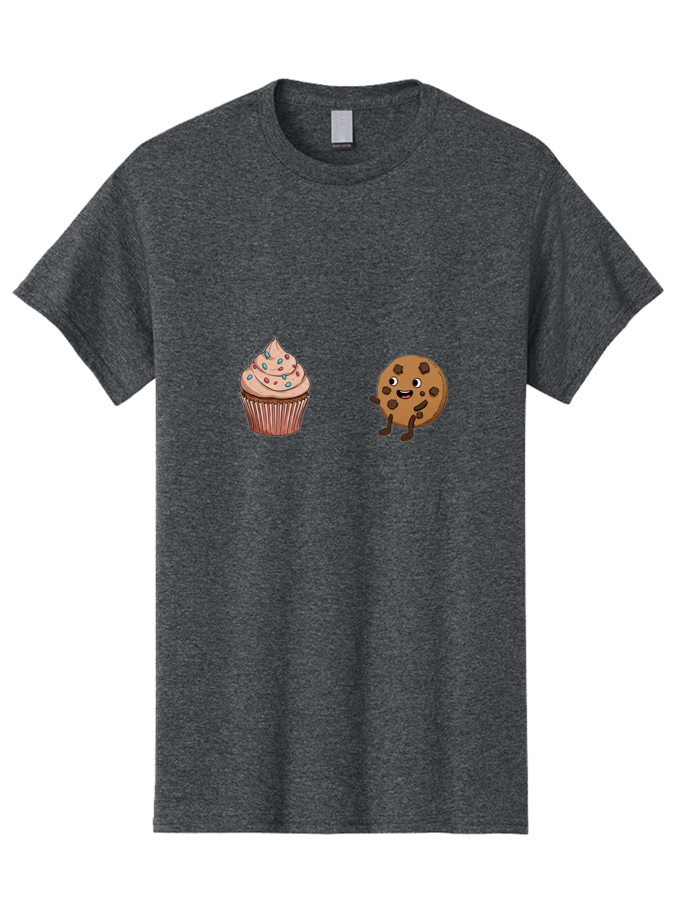 Cupcake-And-Cookie-1 Men'S Graphic Tee, 100% Cotton, Comfortable Casual Summer Wear, Machine Washable, Vintage Camera, Old Camera, Antique Camera, Black Camera, Classic Photography, Photography Equipment, Nostalgic Device, Film Camera, Bah843