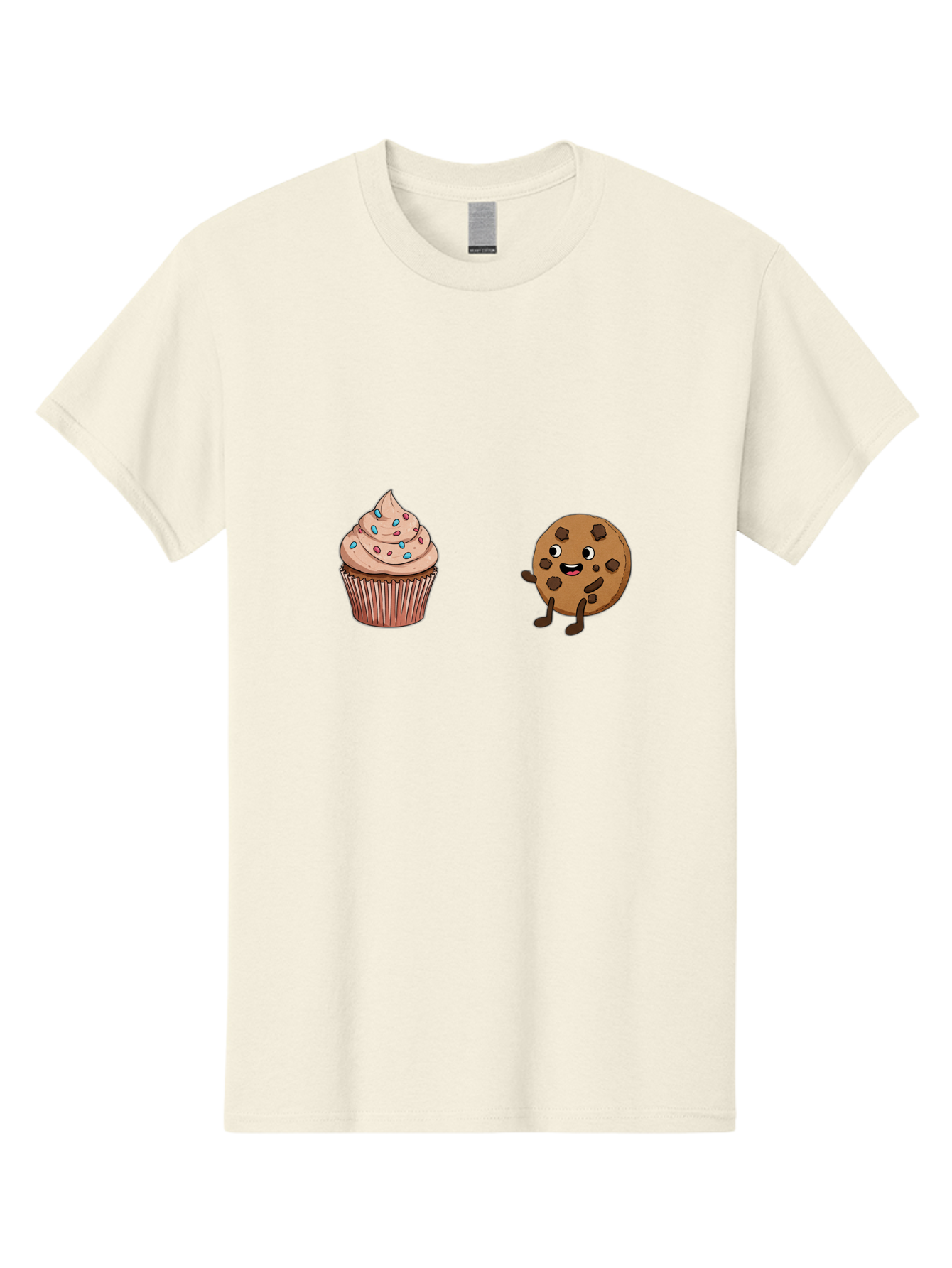 Cupcake-And-Cookie-1 Men'S Graphic Tee, 100% Cotton, Comfortable Casual Summer Wear, Machine Washable, Vintage Camera, Old Camera, Antique Camera, Black Camera, Classic Photography, Photography Equipment, Nostalgic Device, Film Camera, Bah843