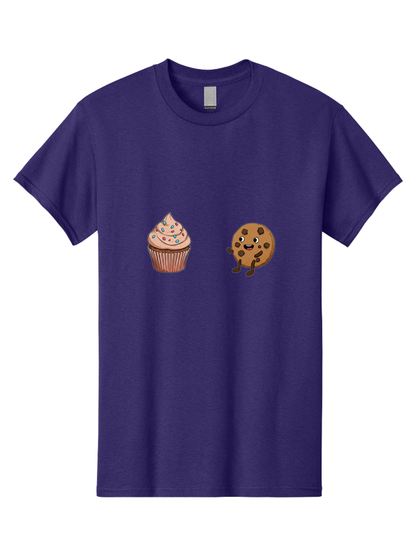 Cupcake-And-Cookie-1 Men'S Graphic Tee, 100% Cotton, Comfortable Casual Summer Wear, Machine Washable, Vintage Camera, Old Camera, Antique Camera, Black Camera, Classic Photography, Photography Equipment, Nostalgic Device, Film Camera, Bah843