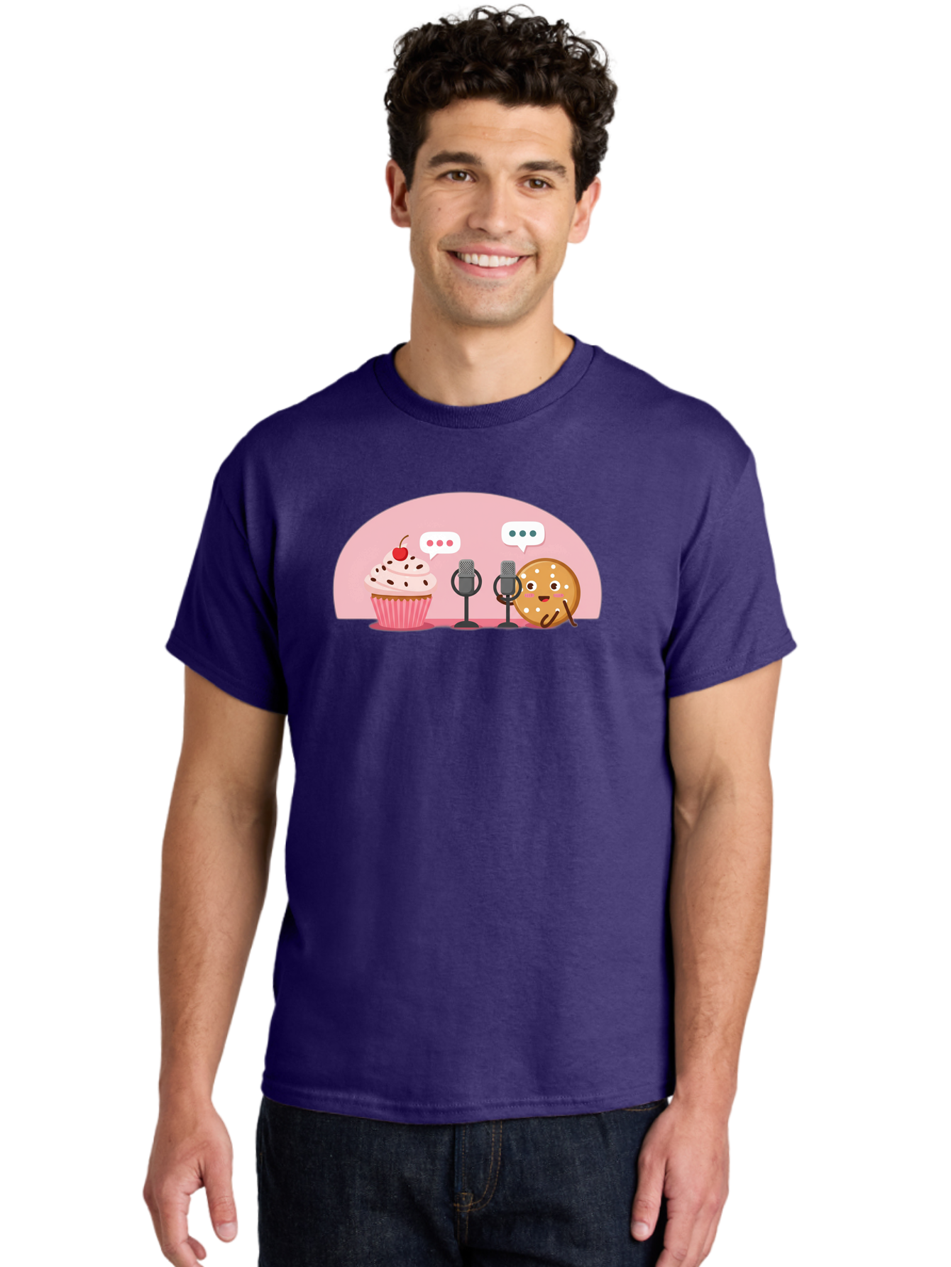 Cupcake-And-Cookie Men'S Graphic Tee, 100% Cotton, Comfortable Casual Summer Wear, Machine Washable, Vintage Camera, Old Camera, Antique Camera, Black Camera, Classic Photography, Photography Equipment, Nostalgic Device, Film Camera, Bah844