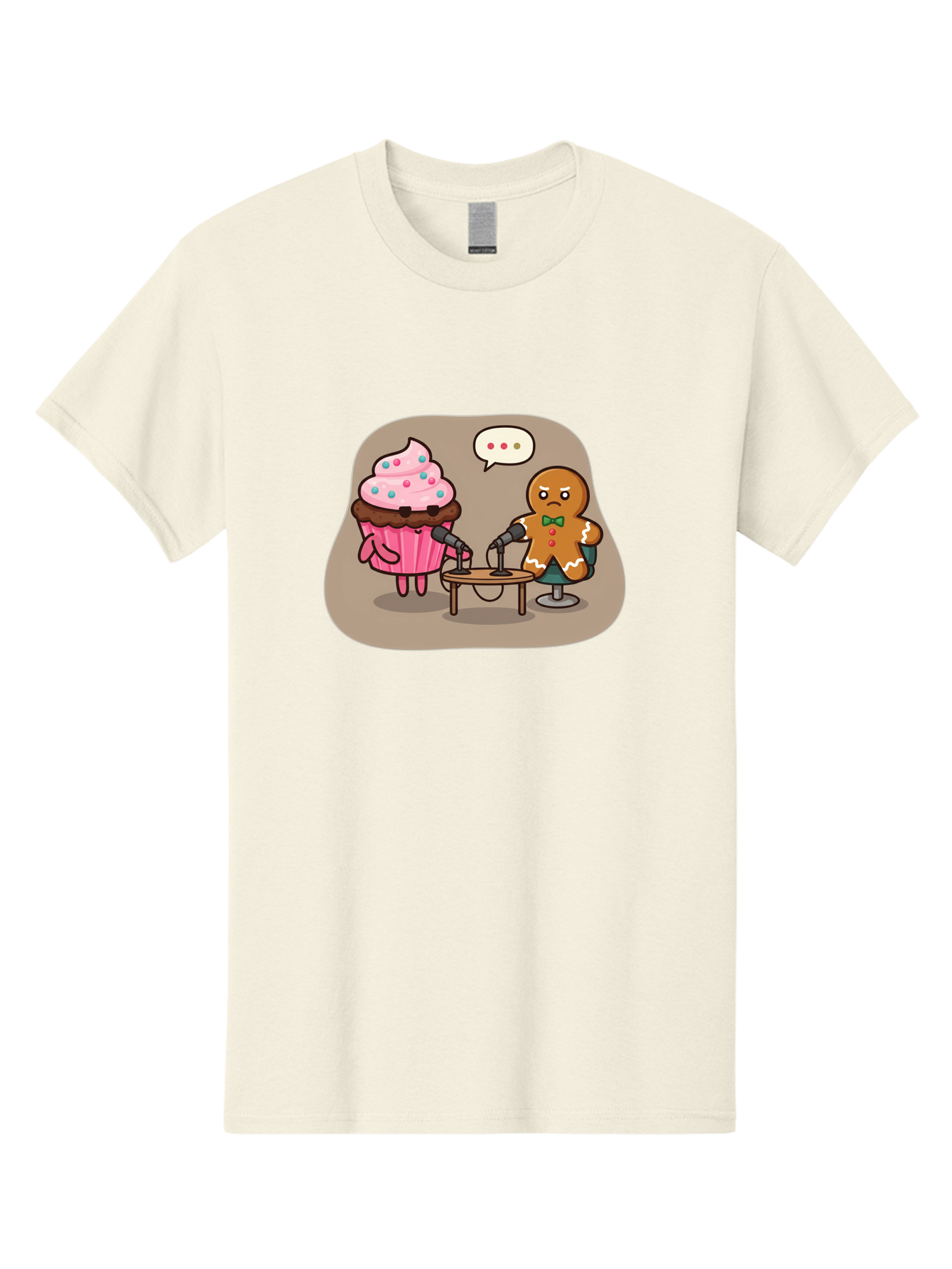Cupcake-And-Gingerbread-Man Men'S Graphic Tee, 100% Cotton, Comfortable Casual Summer Wear, Machine Washable, Vintage Camera, Old Camera, Antique Camera, Black Camera, Classic Photography, Photography Equipment, Nostalgic Device, Film Camera, Bah845