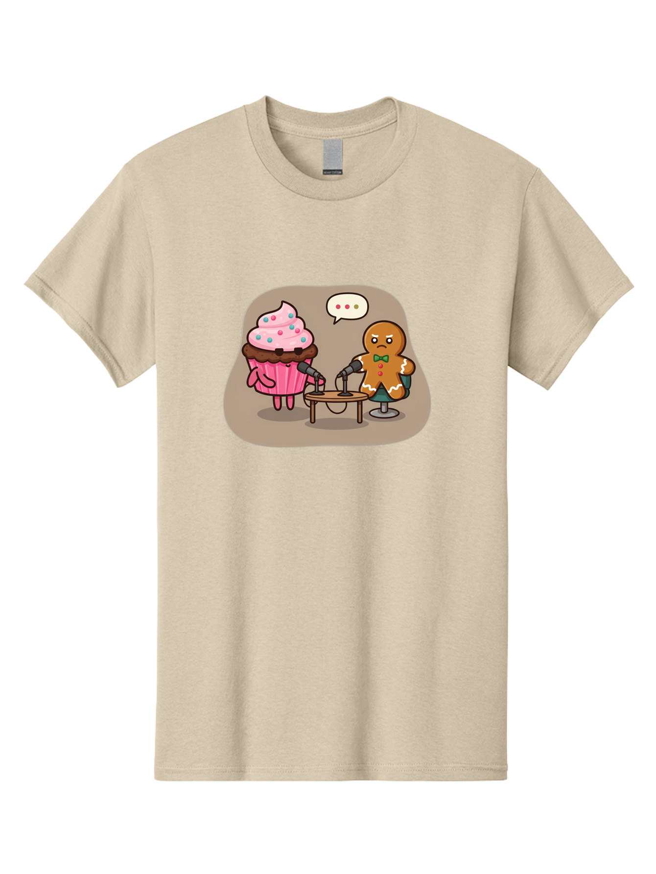 Cupcake-And-Gingerbread-Man Men'S Graphic Tee, 100% Cotton, Comfortable Casual Summer Wear, Machine Washable, Vintage Camera, Old Camera, Antique Camera, Black Camera, Classic Photography, Photography Equipment, Nostalgic Device, Film Camera, Bah845