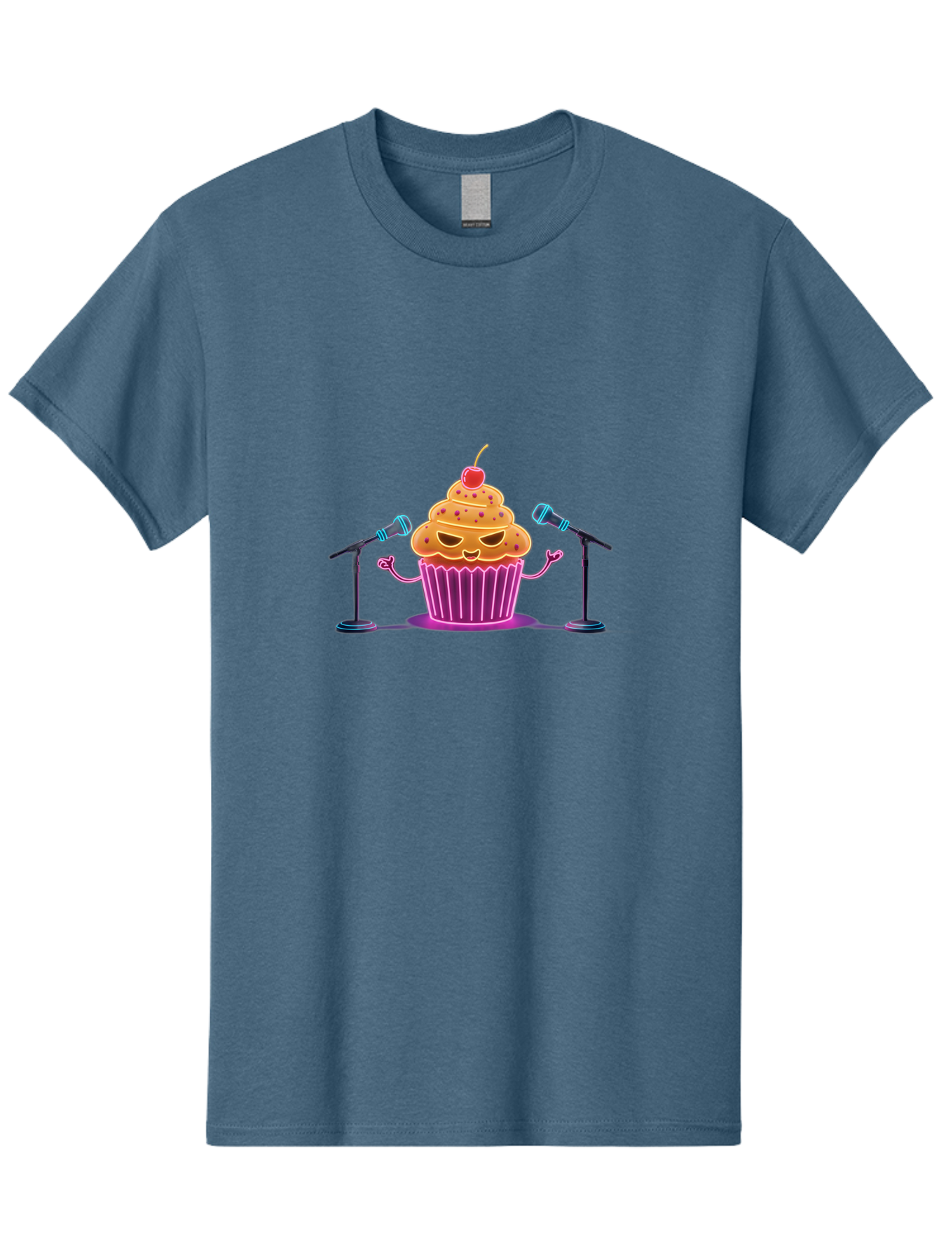 Cupcake-Character Men'S Graphic Tee, 100% Cotton, Comfortable Casual Summer Wear, Machine Washable, Vintage Camera, Old Camera, Antique Camera, Black Camera, Classic Photography, Photography Equipment, Nostalgic Device, Film Camera, Camera Art Bah847