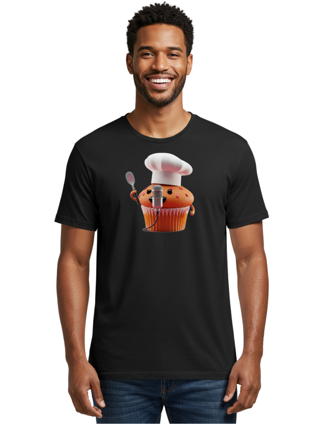 Cupcake-Chef Men'S Graphic Tee, 100% Cotton, Comfortable Casual Summer Wear, Machine Washable, Vintage Camera, Old Camera, Antique Camera, Black Camera, Classic Photography, Photography Equipment, Nostalgic Device, Film Camera, Camera Art Bah848