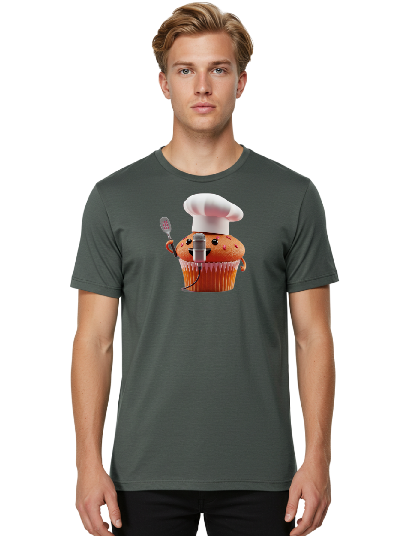 Cupcake-Chef Men'S Graphic Tee, 100% Cotton, Comfortable Casual Summer Wear, Machine Washable, Vintage Camera, Old Camera, Antique Camera, Black Camera, Classic Photography, Photography Equipment, Nostalgic Device, Film Camera, Camera Art Bah848