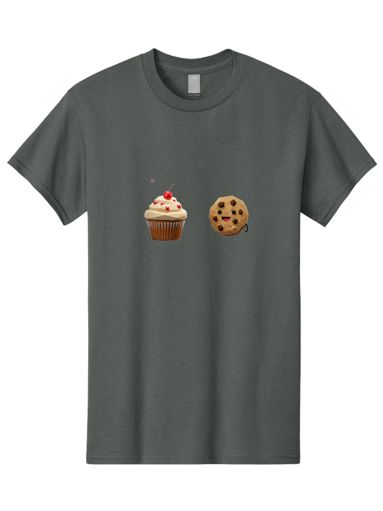 Cupcake-Cookie Men'S Graphic Tee, 100% Cotton, Comfortable Casual Summer Wear, Machine Washable, Vintage Camera, Old Camera, Antique Camera, Black Camera, Classic Photography, Photography Equipment, Nostalgic Device, Film Camera, Camera Art Bah849