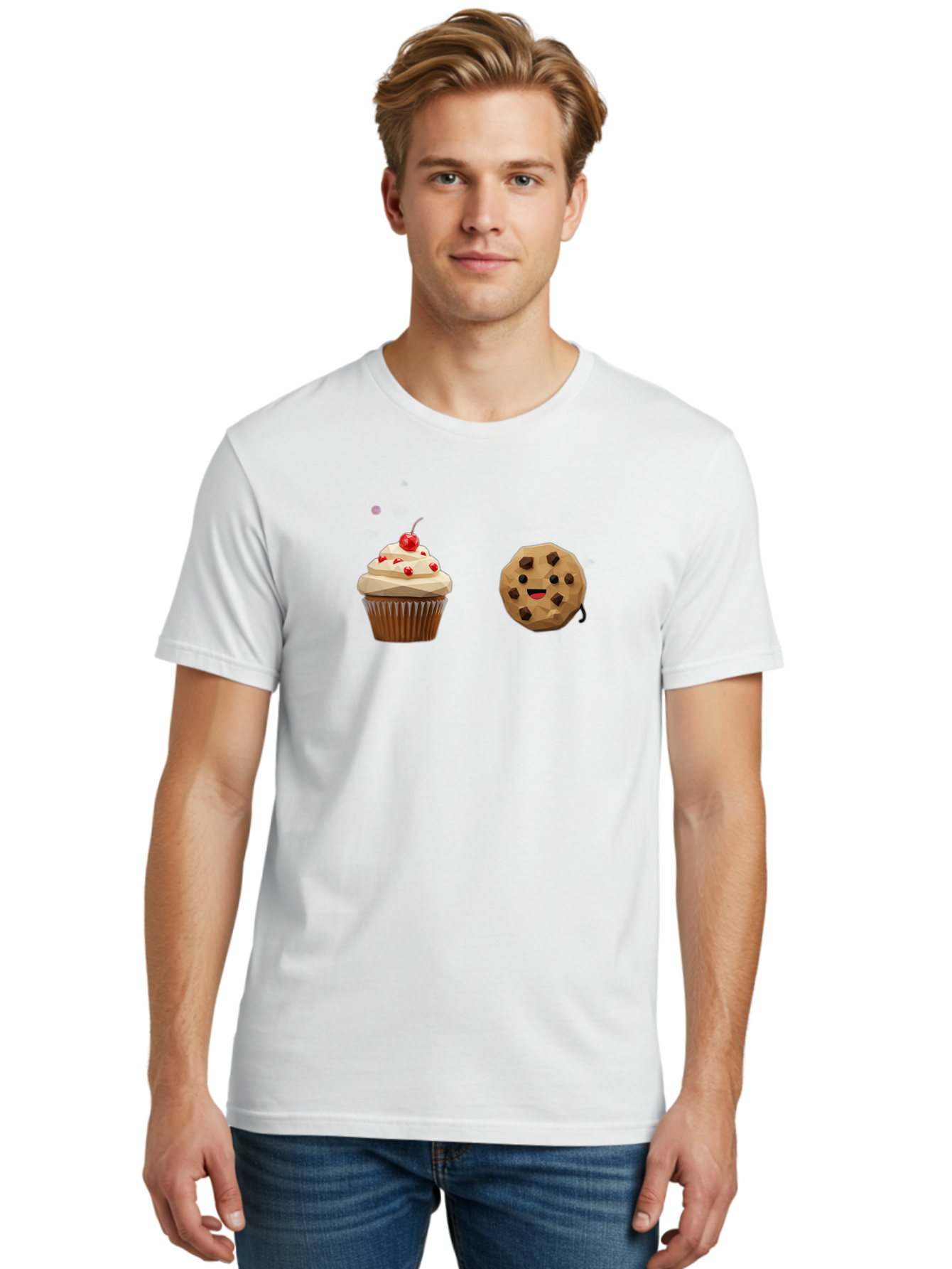 Cupcake-Cookie Men'S Graphic Tee, 100% Cotton, Comfortable Casual Summer Wear, Machine Washable, Vintage Camera, Old Camera, Antique Camera, Black Camera, Classic Photography, Photography Equipment, Nostalgic Device, Film Camera, Camera Art Bah849