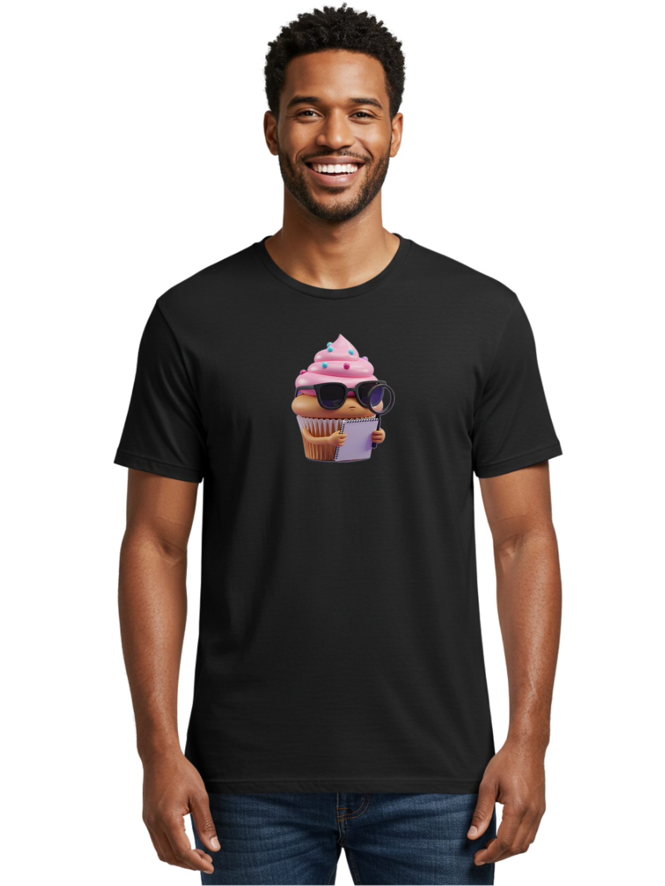 Cupcake-Detective Men'S Graphic Tee, 100% Cotton, Comfortable Casual Summer Wear, Machine Washable, Vintage Camera, Old Camera, Antique Camera, Black Camera, Classic Photography, Photography Equipment, Nostalgic Device, Film Camera, Camera Art Bah850